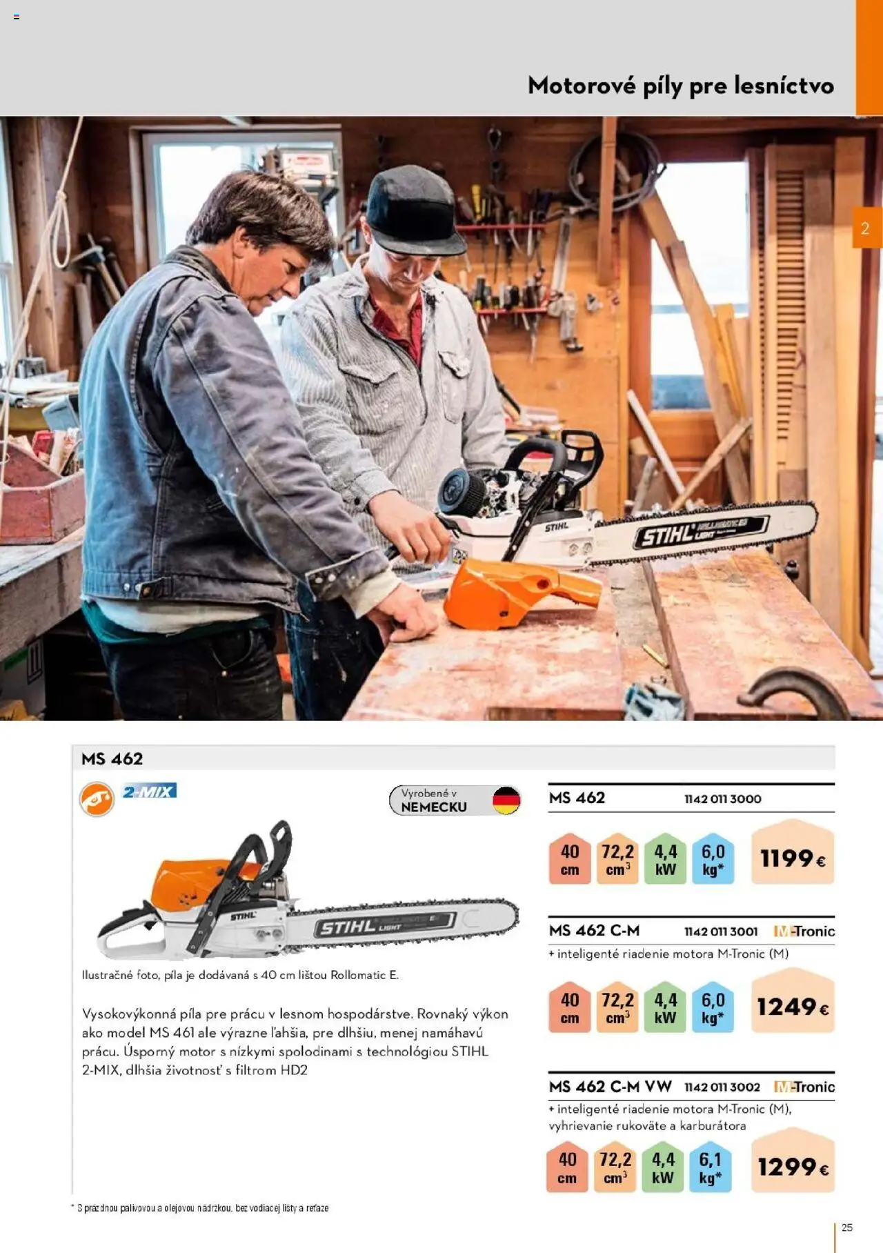 Nové STIHL akcie – leták je platný od 01.04.2025 | Strana: 25 | Produkty: Píla