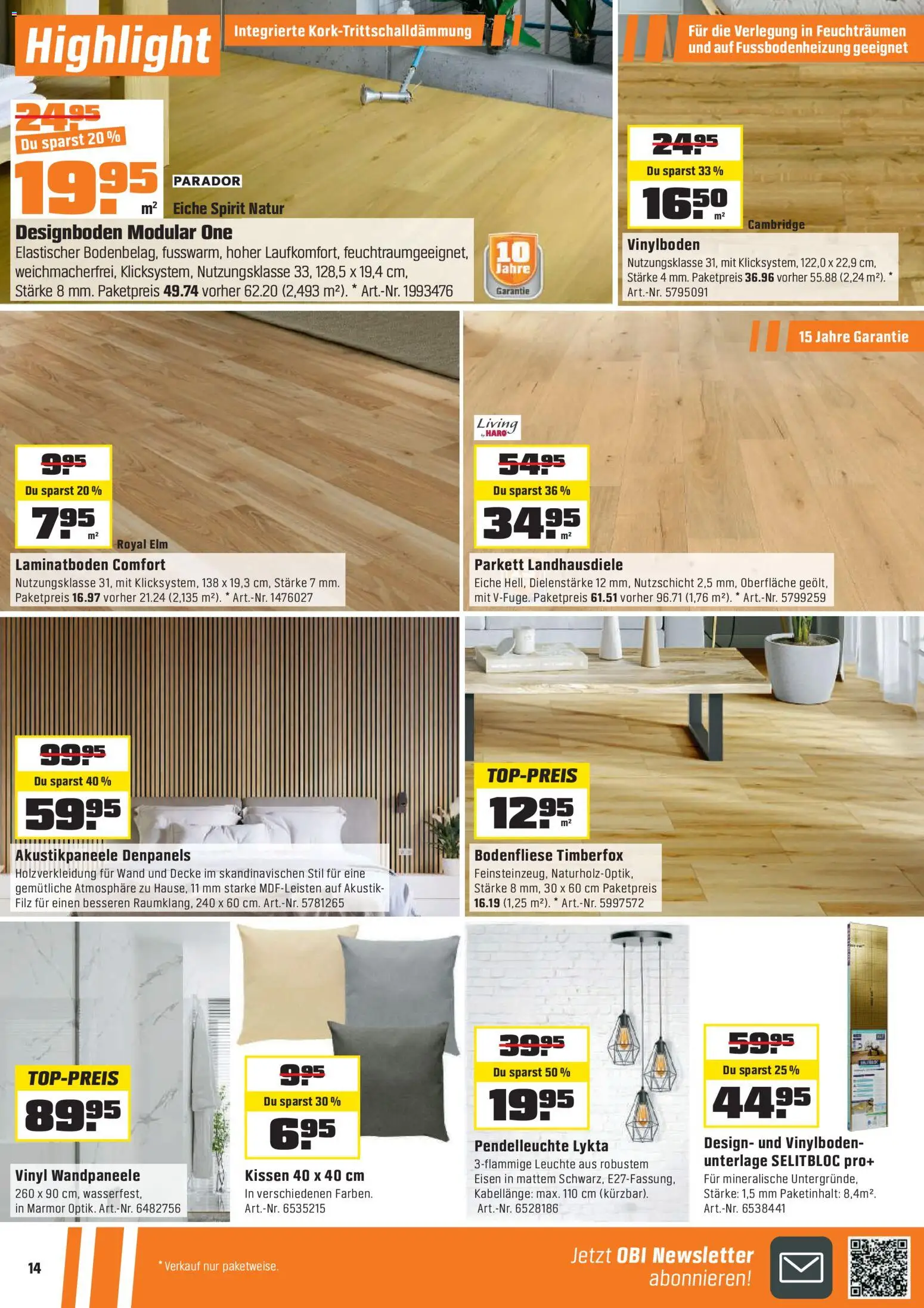 OBI - ALLES MACHBAR MIT OBI – gültig ab 31.03.2026 | Seite: 14 | Produkte: Kissen, Decke, Eisen