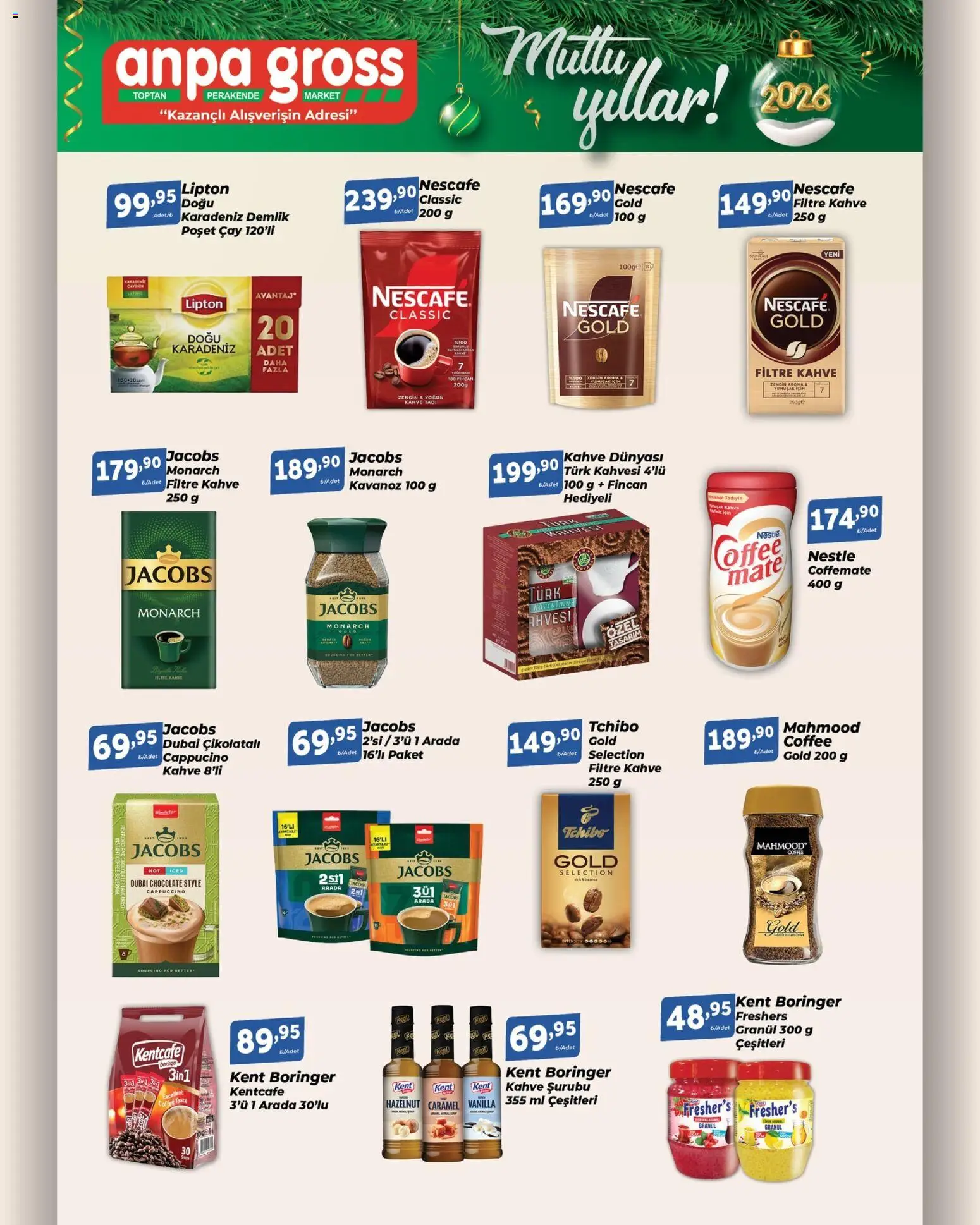 Anpa Gross Katalog - 20.12.2025 tarihinden itibaren geçerlidir | Sayfa: 11 | Ürünler: Kahve, Çay, Demlik
