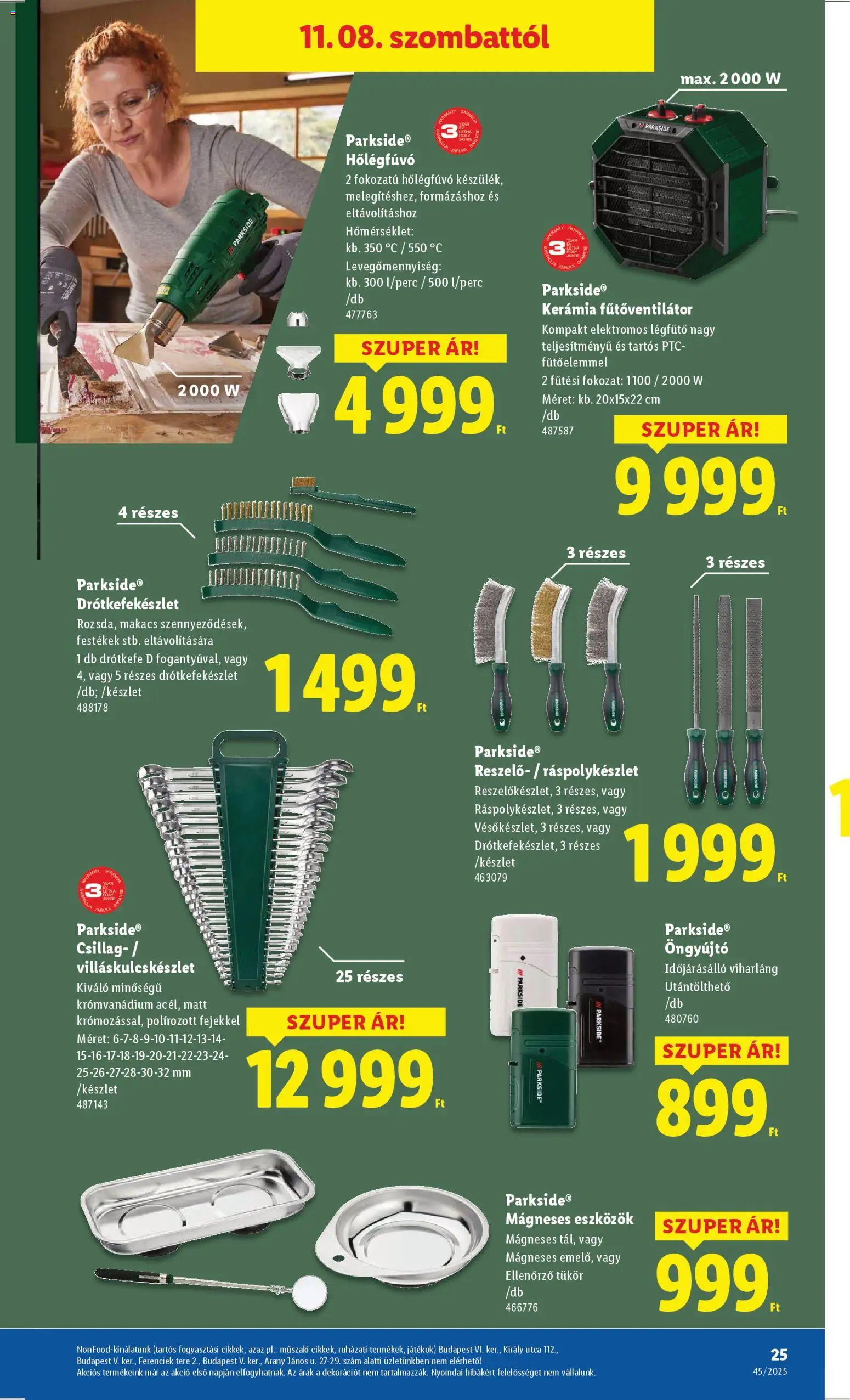 Lidl akciós ujság - amely érvényes a következő dátumtól: 06.11.2025 | Oldal: 25