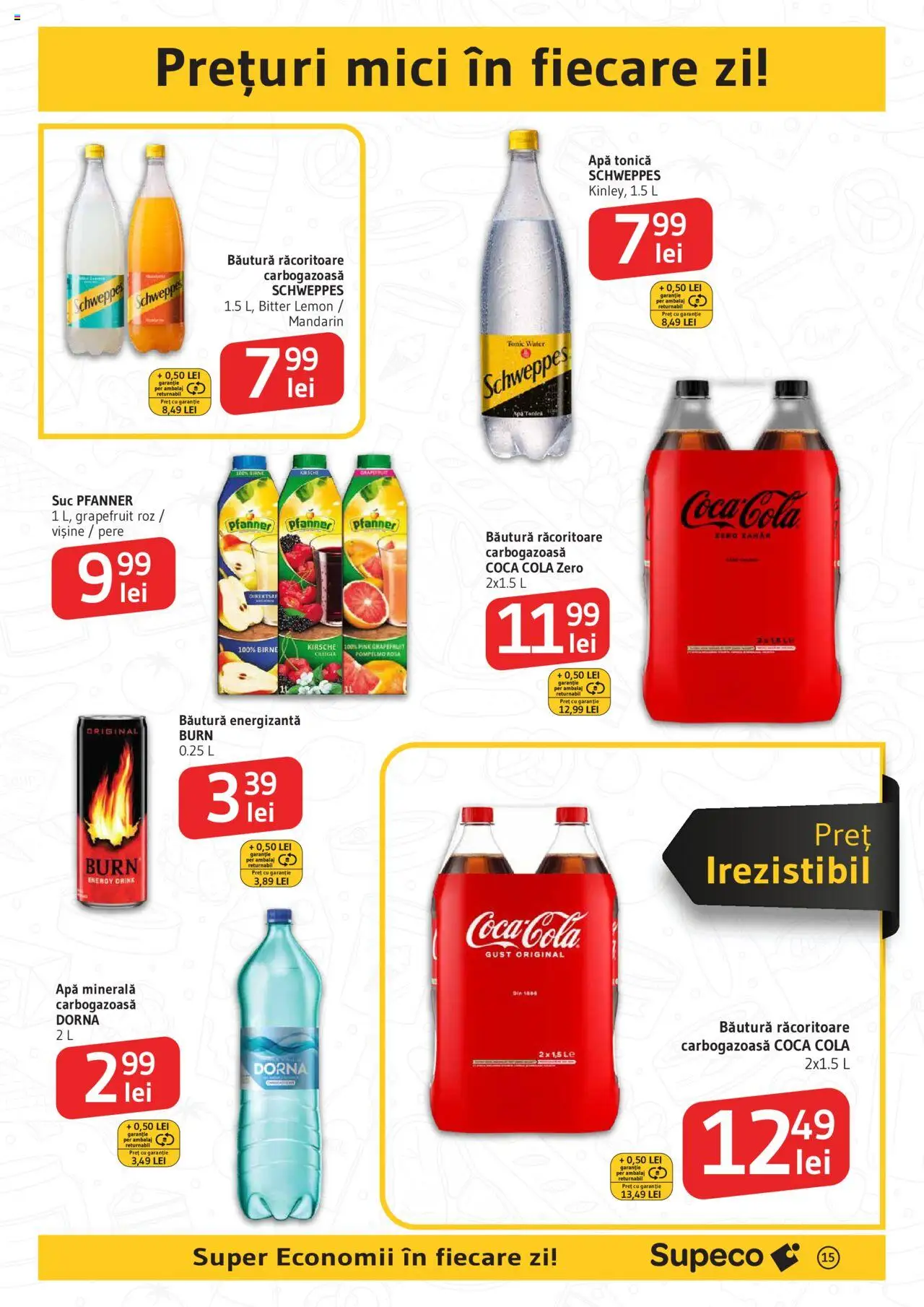 Catalog Supeco – valabil de la 21.08.2025 | Pagină: 15 | Produse: Yazı tahtası kalemi, Mici, Suc, Băutură energizantă