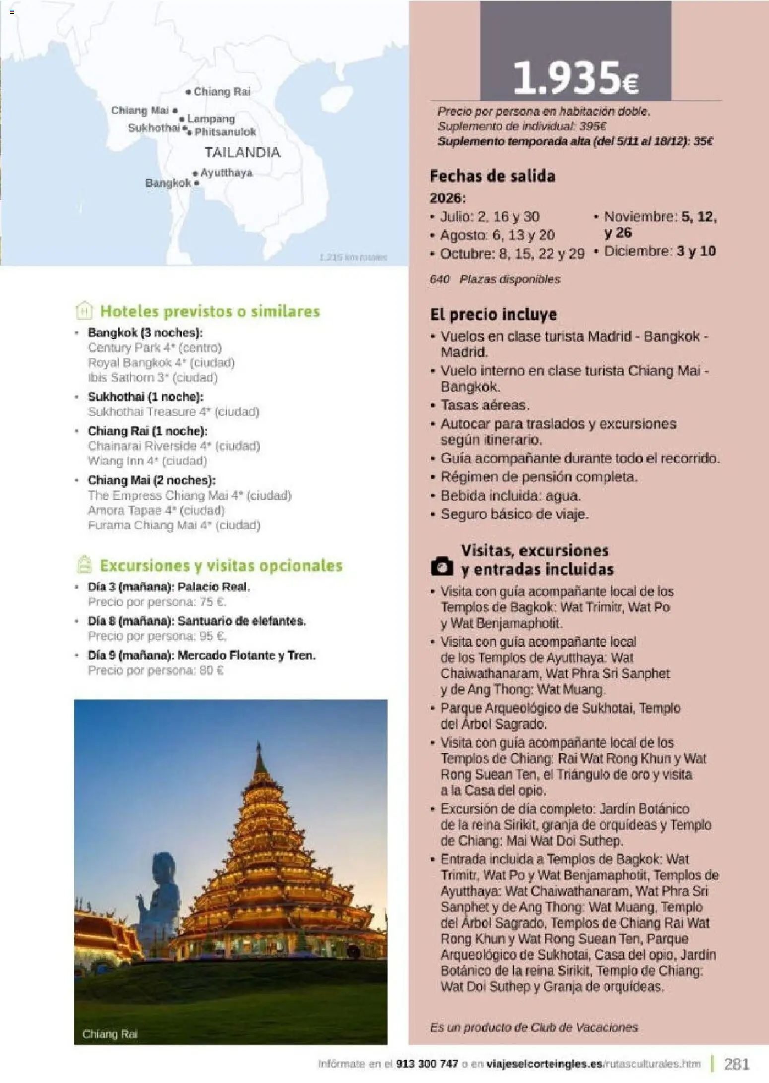 Viajes El Corte Inglés Rutas Culturales de la Comunidad de Madrid │ válido desde el 01.04.2026 | Página: 281