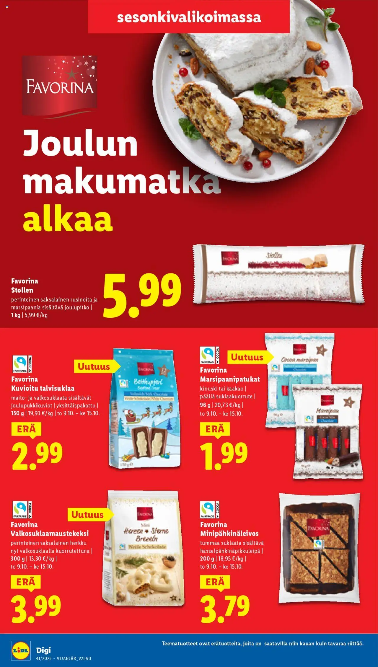 Lidl tarjoukset – voimassa 09.10.2025 alkaen | Sivu: 26 | Tuotteet: Maito