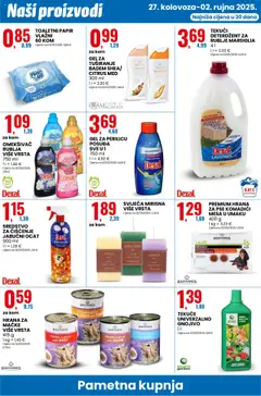 Eurospin katalog | vrijedi od 27.08.2025 | Stranica: 12 | Proizvodi: Hrana za pse, Deterdžent, Toaletni papir, Badem