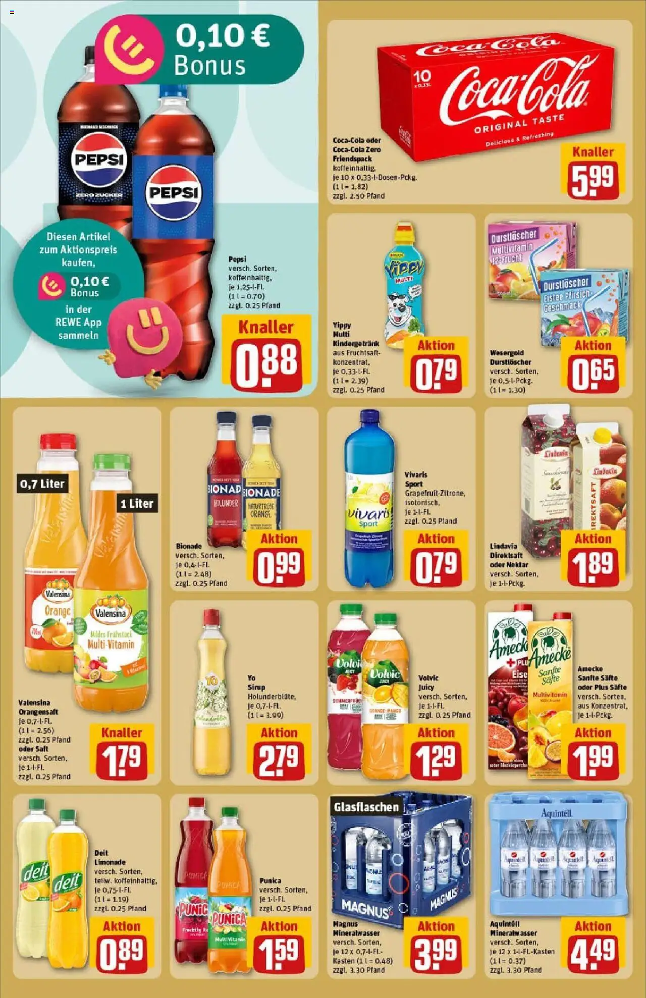 Rewe prospekt Geesthacht	 – gültig ab 01.09.2025 | Seite: 22 | Produkte: Orangensaft, Zucker, Pfirsich, Pepsi