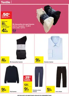 Carrefour - Prévisualisation de Carrefour Nos promos et doublez vos euros cagnottés valide à partir de 29.12.2025 | Page: 73 | Produits: Chemise, Pull, Pantalon
