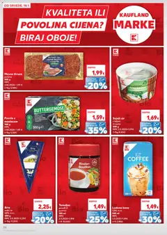Ponuda Kaufland - Pregled kataloga iz trgovine Kaufland, vrijedi od 14.01.2026 | Stranica: 20 | Proizvodi: Gin, Kava, Ledena kava, Povrće