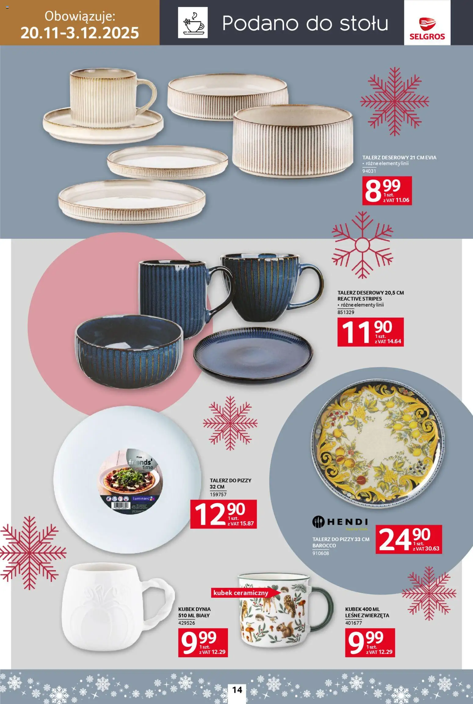 Selgros cash&carry Gazetka - Home&Deco od 20.11.2025 | Strona: 14 | Produkty: Dynia