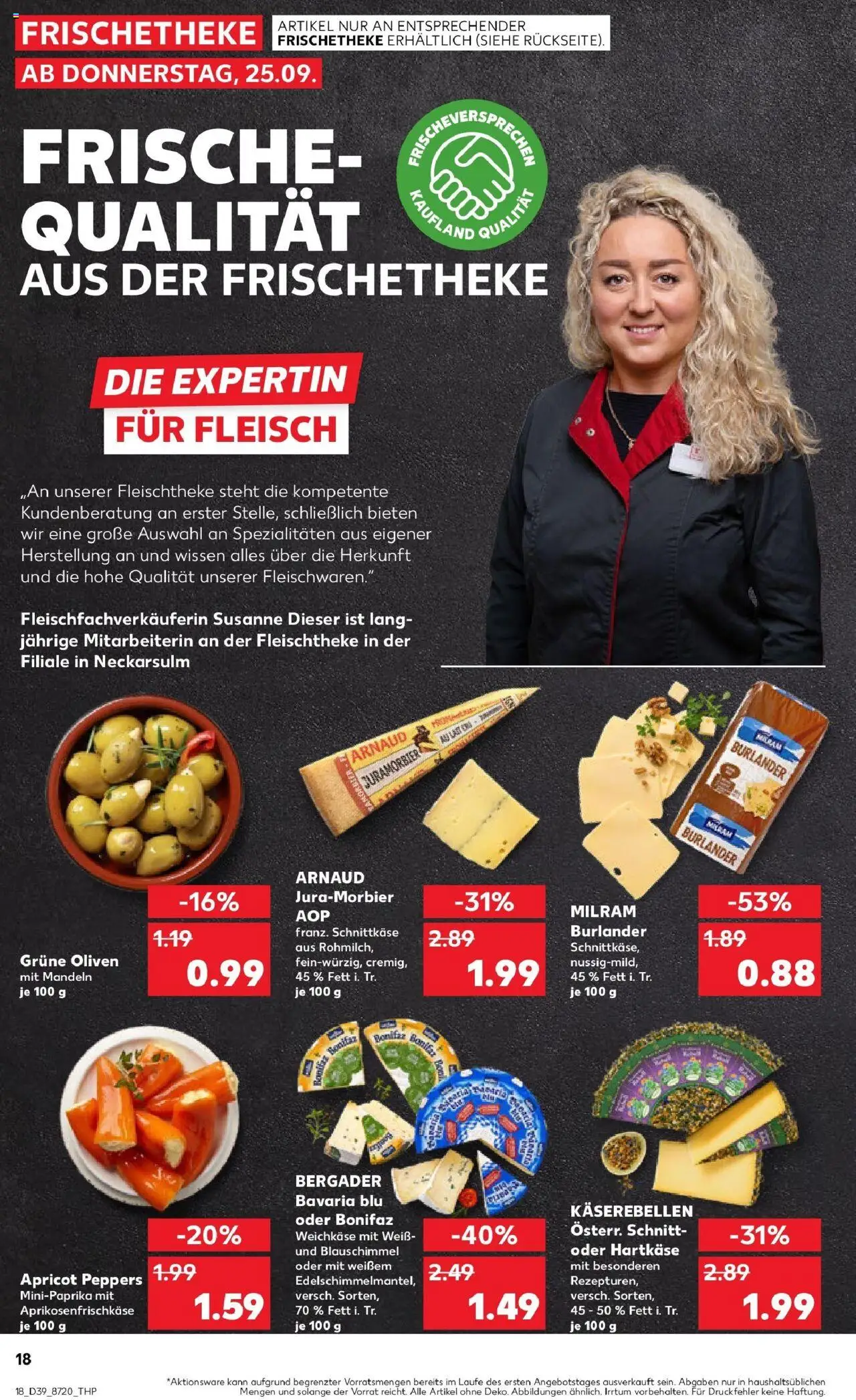 Kaufland prospekt Eggenfelden	 – gültig ab 25.09.2025 | Seite: 18 | Produkte: Mandeln, Milram, Fleisch