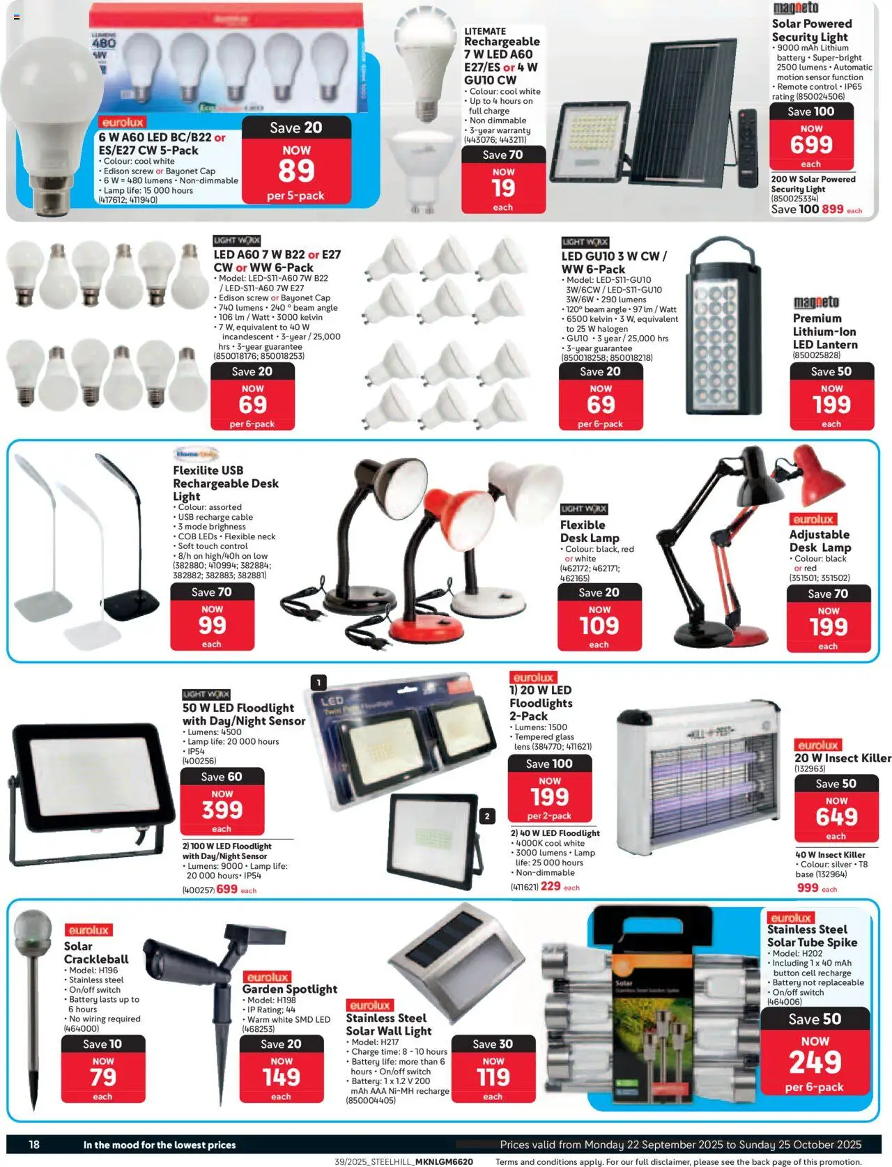 New Makro catalogue – valid from 22.09.2025 | Page: 18 | Products: Cap, USB, Desk lamp, Switch