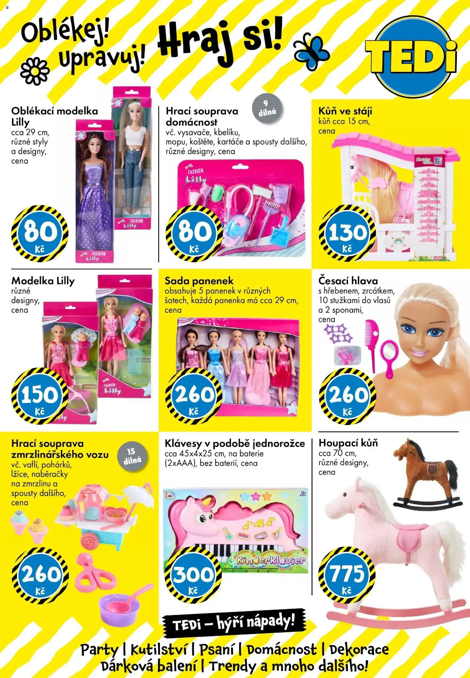 TEDi leták od 06.03.2026 | Strana: 19 | Produkty: Česací hlava, Panenka, Klávesy, Dekorace