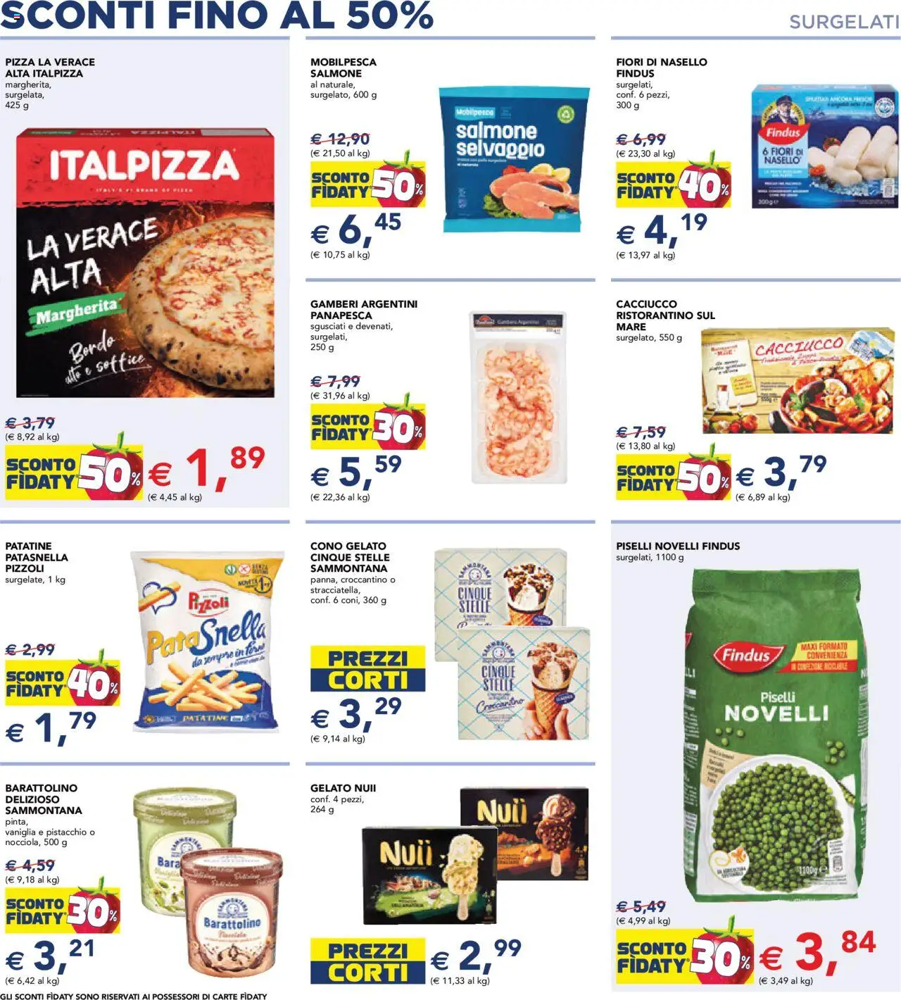 Volantino Esselunga S del 11.09.2025 | Pagina: 3 | Prodotti: Pizza, Salmone, Gamberi, Gelato