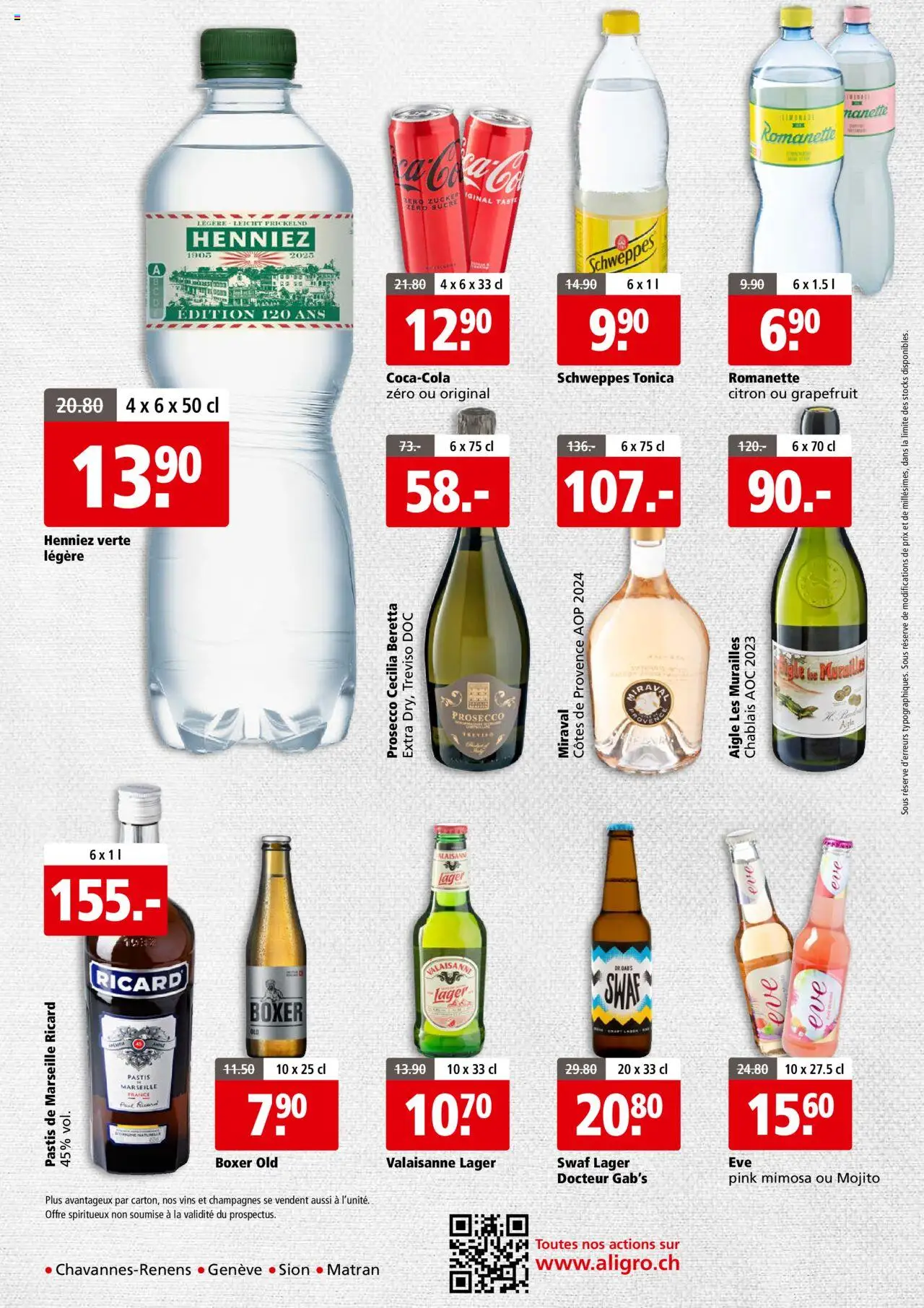 Aligro Aktionen Business Chavannes, Matran, Genève, Sion ab 25.08.2025 | Seite: 4 | Produkte: Boxer, Grapefruit, Zucker, Apple