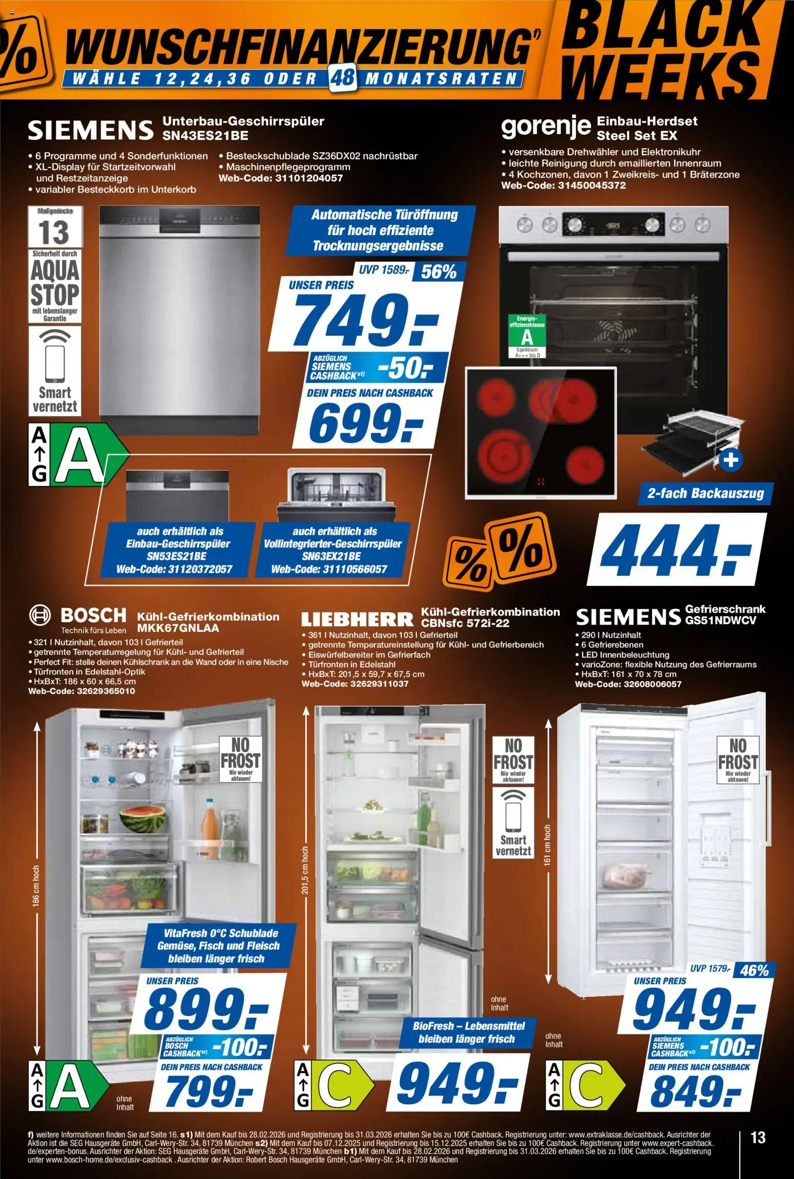 Expert - Black Friday – gültig ab 07.11.2025 | Seite: 13 | Produkte: Bosch, Kühlschrank, Kühlgefrierkombination, Fleisch