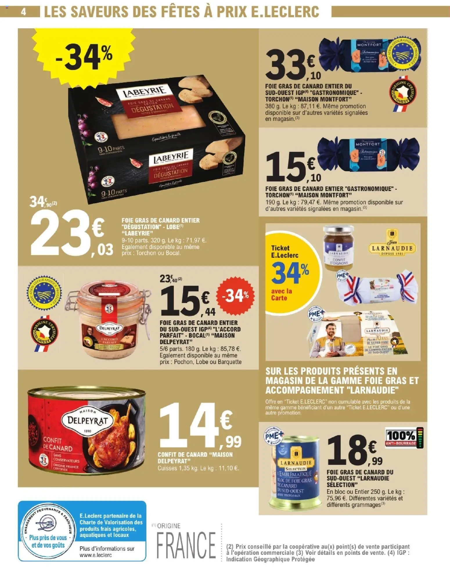 {H1} | Page: 4 | Produits: Foie Gras de Canard, Torchon, Foie gras de canard entier, Bloc de foie gras