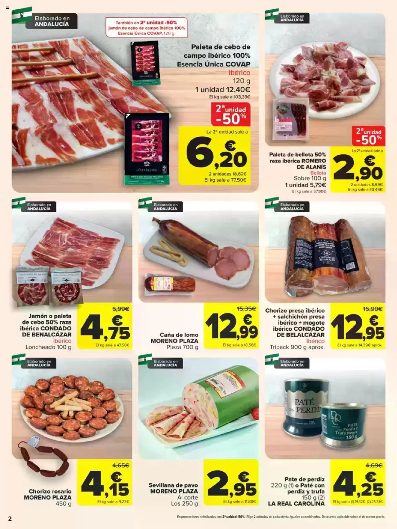 Carrefour folleto │ válido desde el 08.08.2025 | Página: 2 | Productos: Jamón, Paté, Loncheado