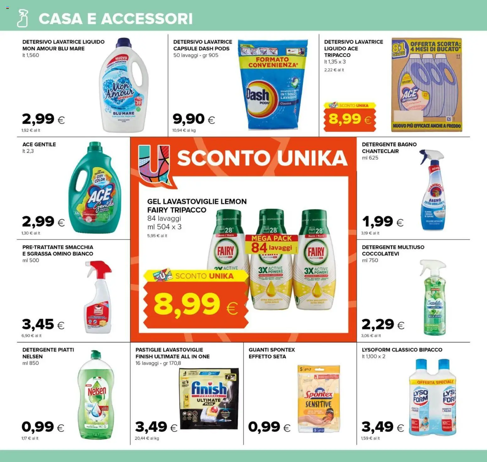 Volantino Oasi del 29.01.2026 | Pagina: 22 | Prodotti: Guanti, Lavatrice, Lavastoviglie, Profumo