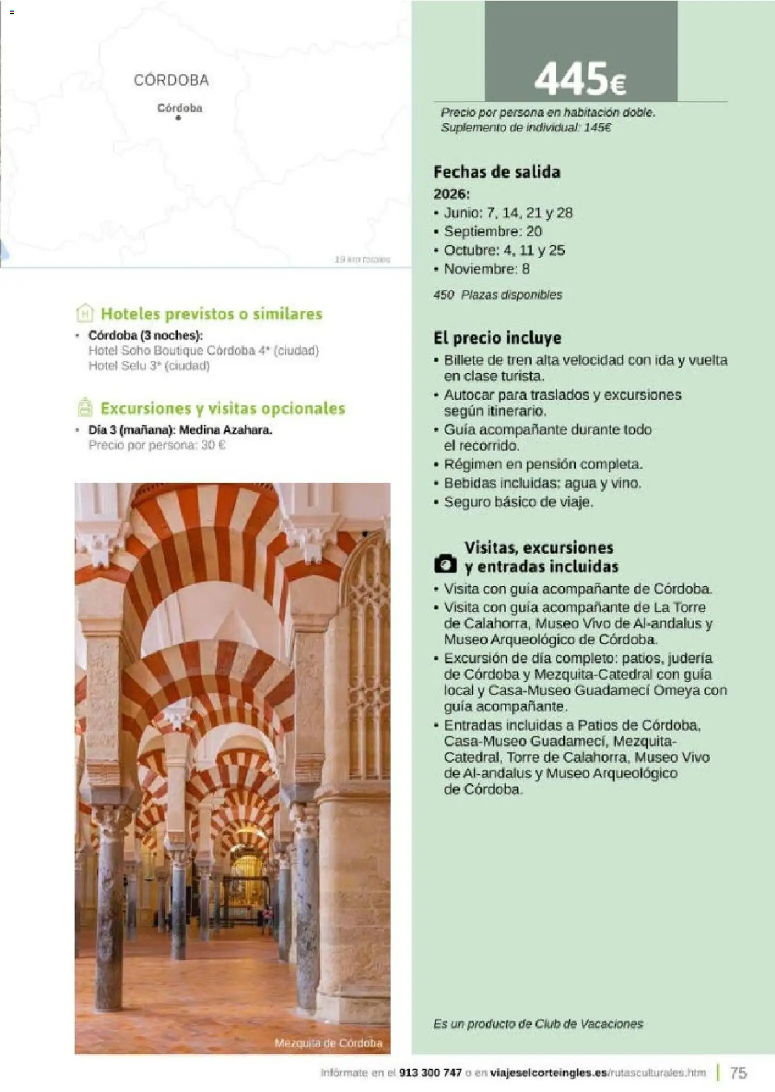 Viajes El Corte Inglés Rutas Culturales de la Comunidad de Madrid │ válido desde el 01.04.2026 | Página: 75