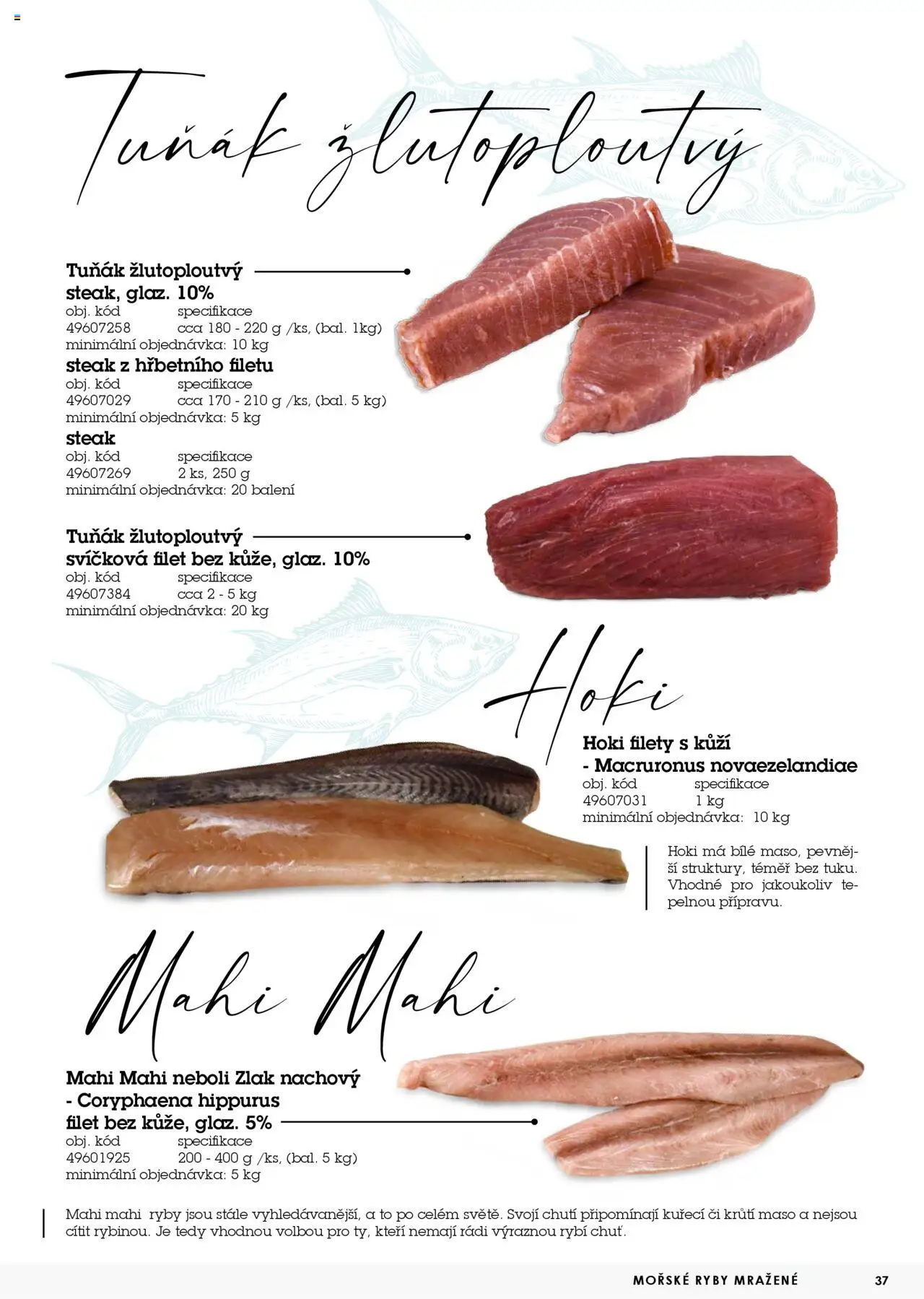 Jip katalog ryby 2024/25 od 30.12.2024 | Strana: 37 | Produkty: Tuňák, Steak, Ryby, Filet