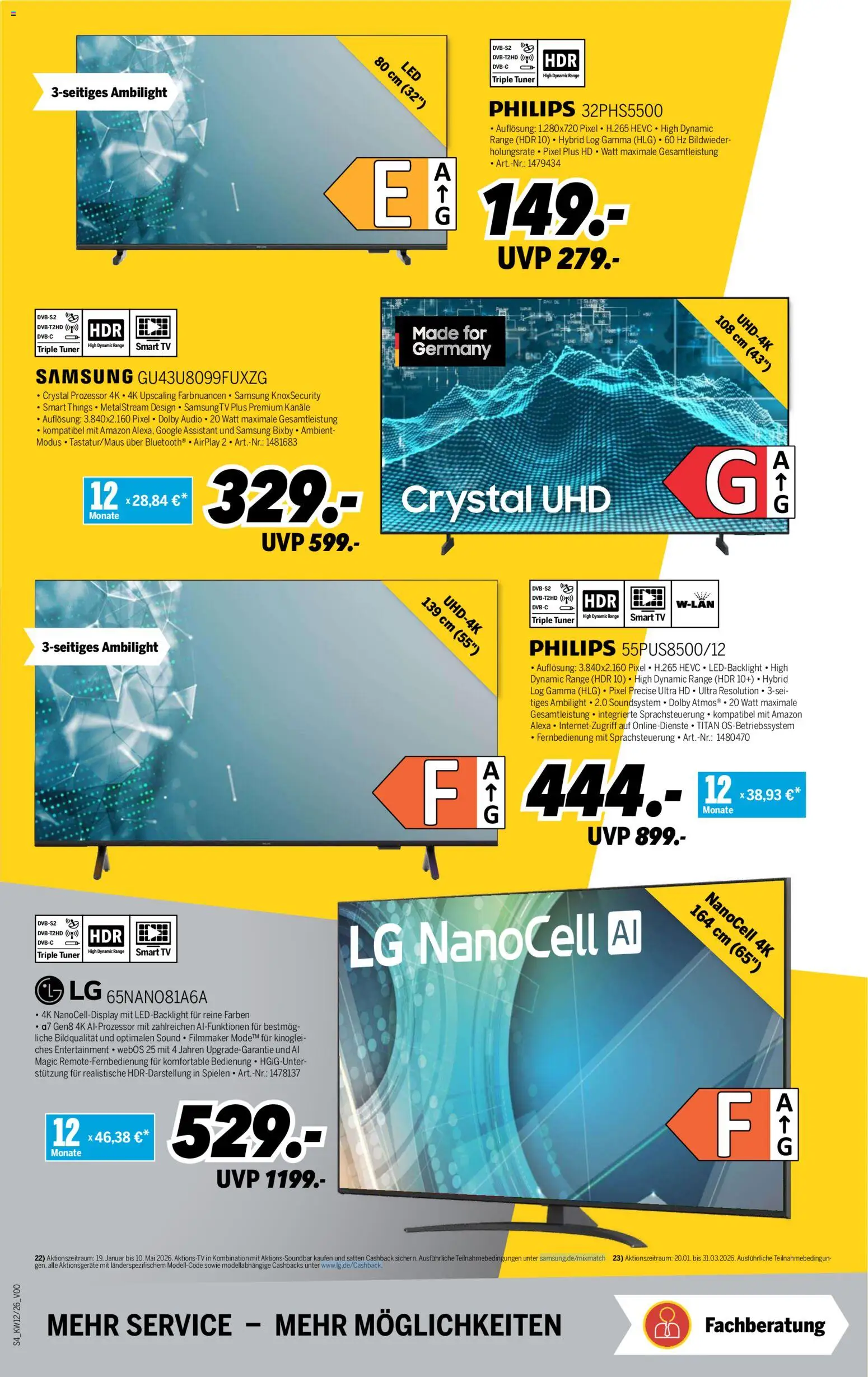 Medimax Prospekt 	 – gültig ab 13.03.2026 | Seite: 4 | Produkte: Philips, Samsung, TV, Audio