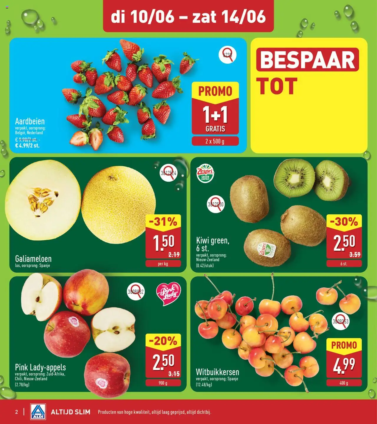 | Pagina: 2 | Producten: Aardbeien, Kiwi