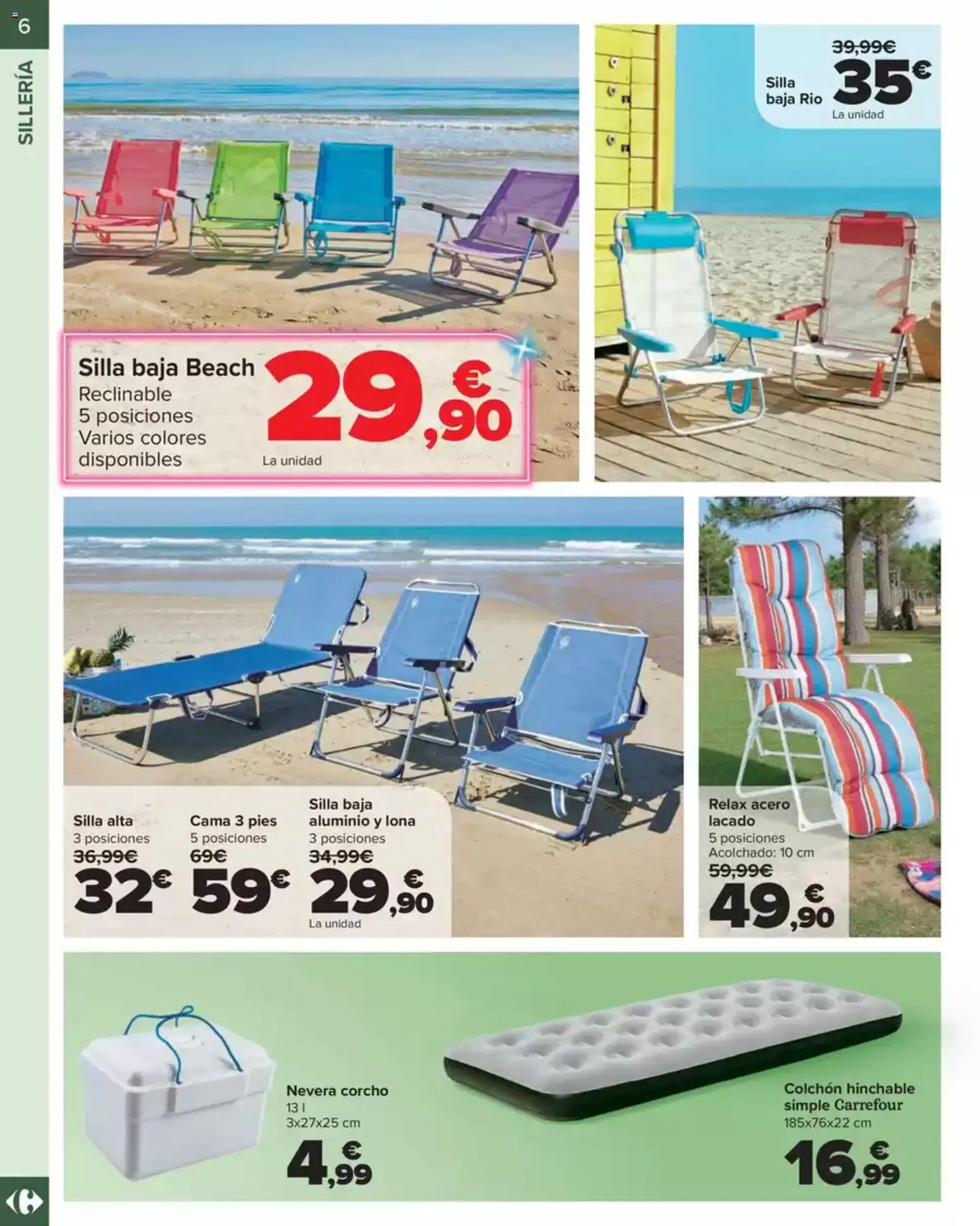 Carrefour Market Jardín │ válido desde el 14.04.2026 | Página: 6 | Productos: Colchon, Nevera, Cama, Silla