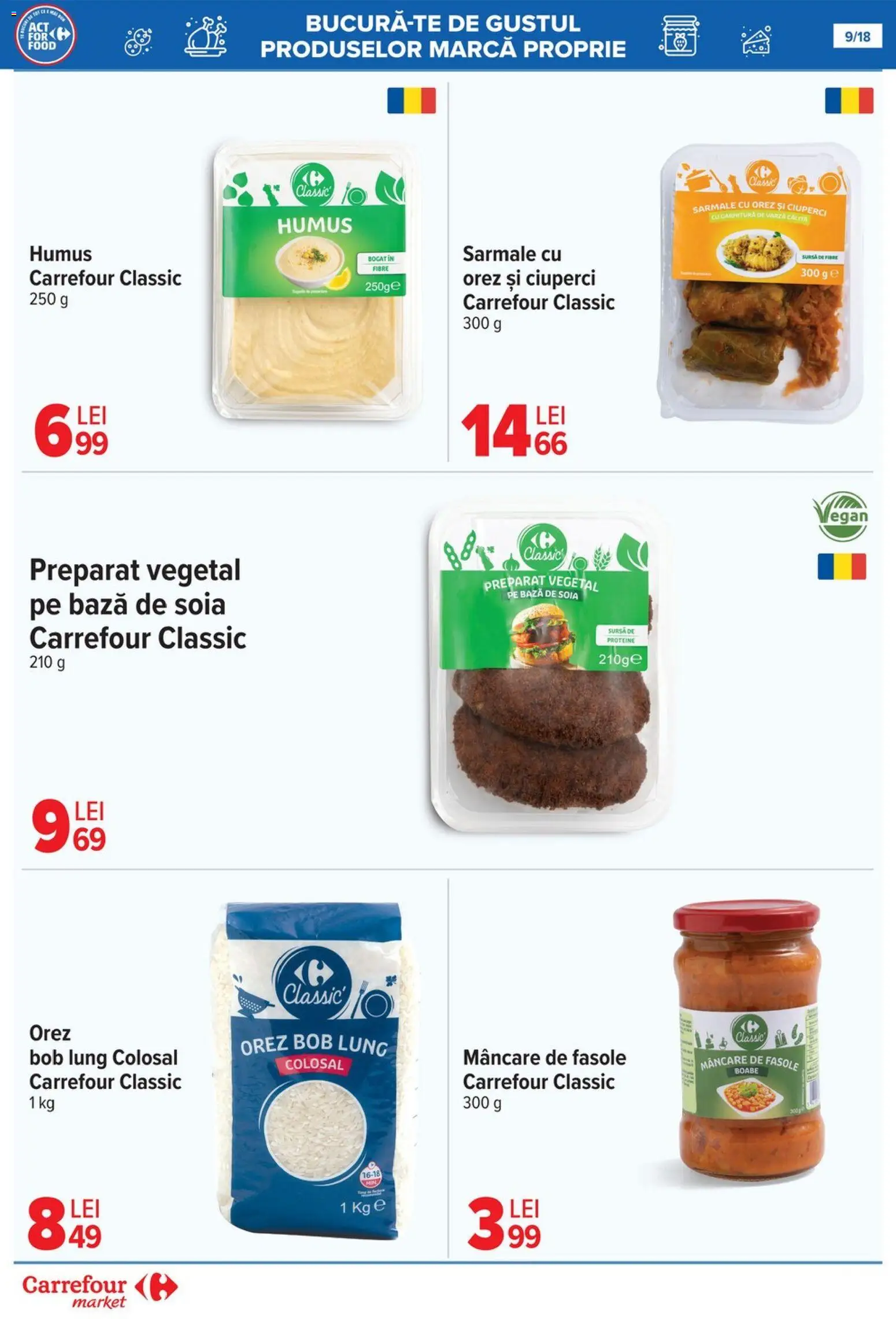 Noul catalog Carrefour – valabil de la 12.11.2025 | Pagină: 9 | Produse: Varză, Masaüstü kılıfı, Orez, Humus