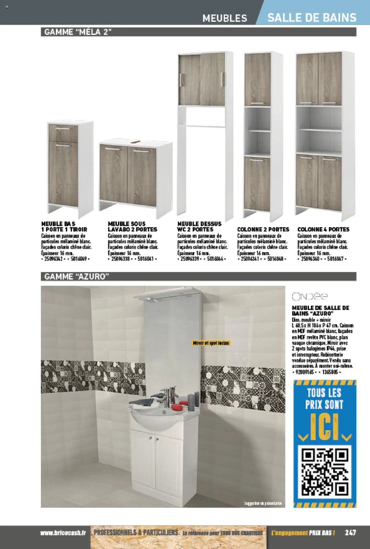 {H1} | Page: 247 | Produits: Meuble bas, Prise, Lavabo, Portes