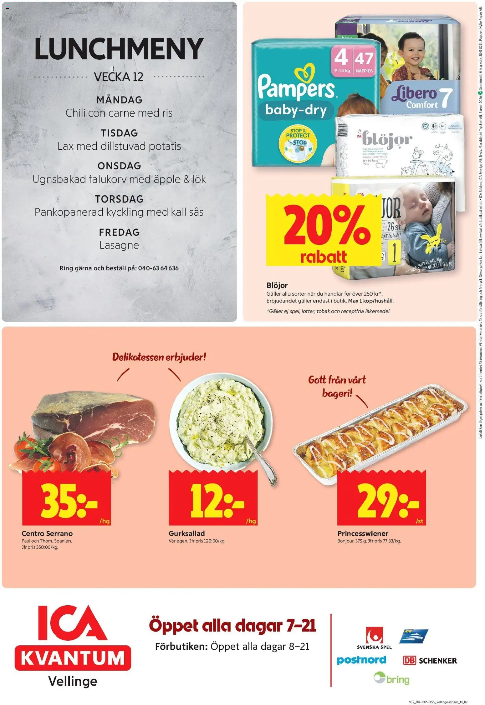 ICA Kvantum reklamblad aktuell från 16.03.2026 | Sida: 12
