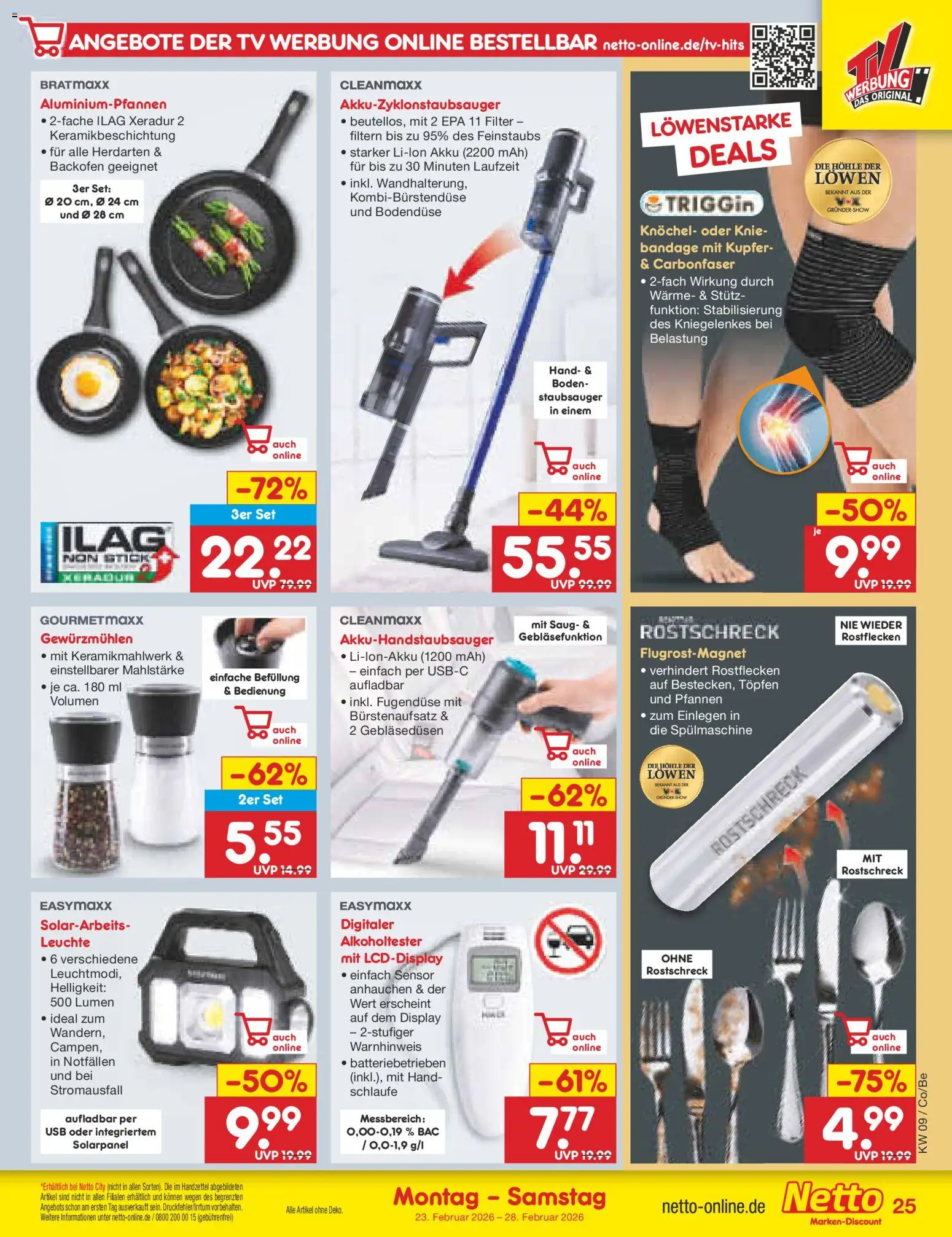Netto Marken-Discount Prospekt 	 – gültig ab 23.02.2026 | Seite: 37 | Produkte: USB, Staubsauger, Backofen, TV