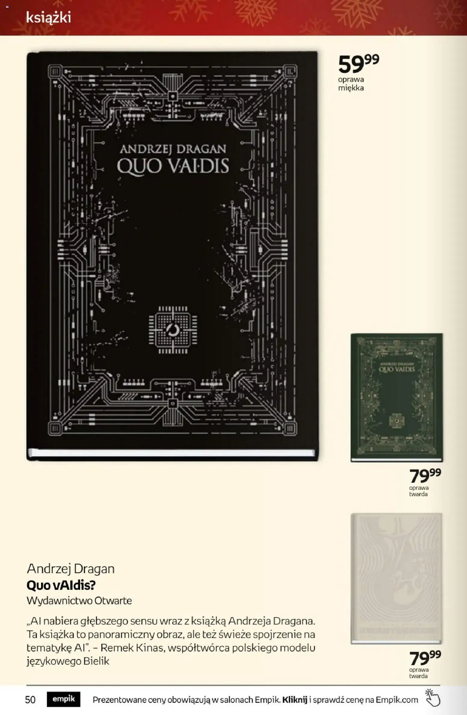 Empik promocje - Tom kultury Książki od 10.12.2025 | Strona: 50 | Produkty: Książki