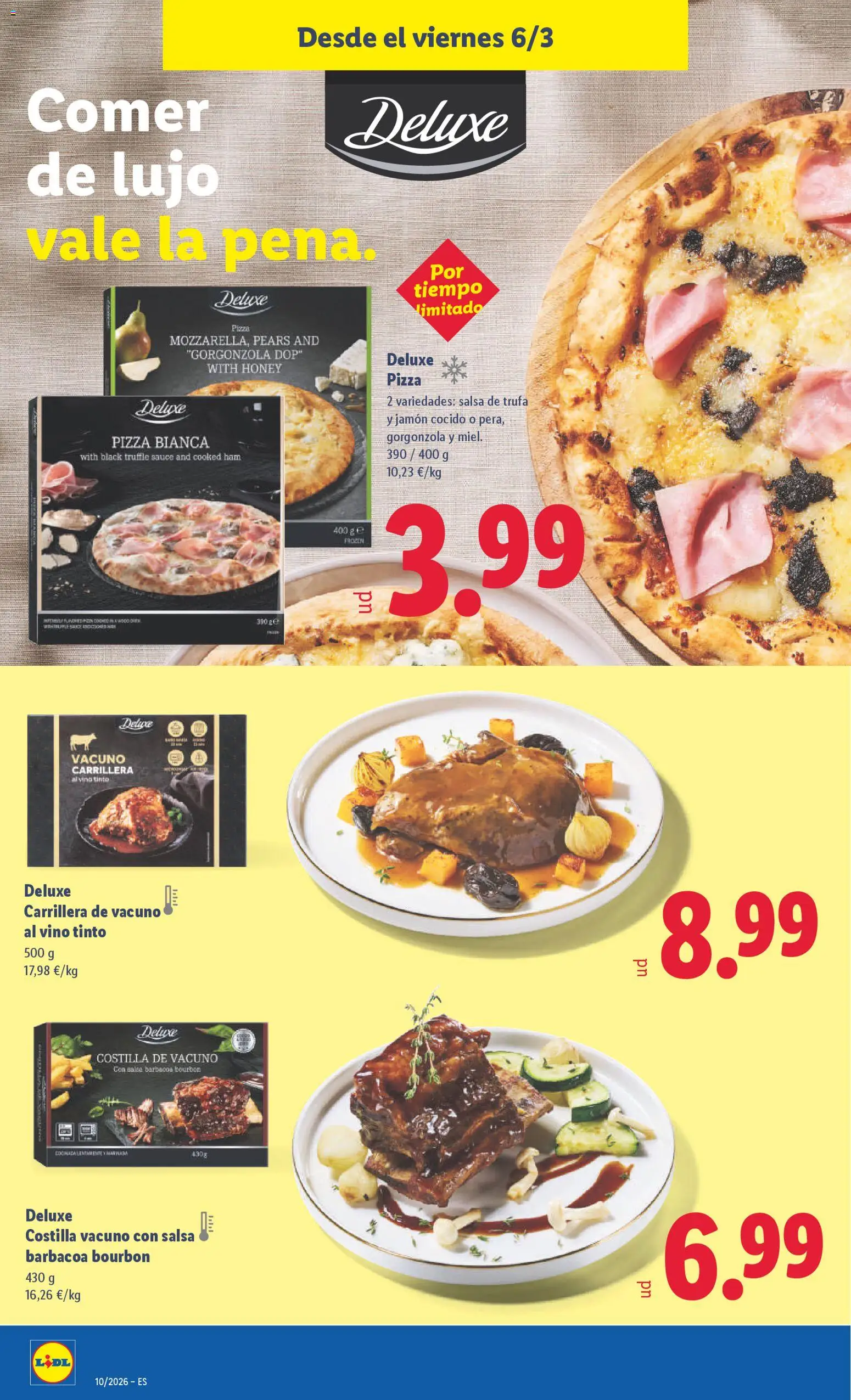 Lidl folleto │ válido desde el 02.03.2026 | Página: 36 | Productos: Jamón, Jamón cocido, Pizza, Vino