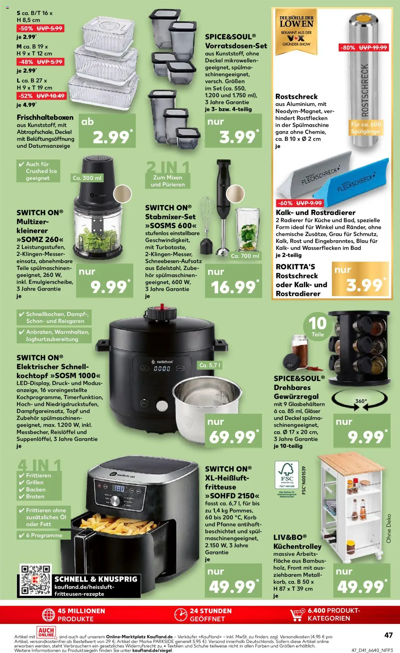 Kaufland Prospekt 	 – gültig ab 09.10.2025 | Seite: 47 | Produkte: Öl, Bad, Korb, Küche