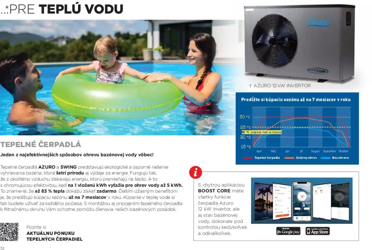 Mountfield prémiové bazény │ platný od 15.08.2025 | Strana: 32 | Produkty: Tepelné čerpadlo, Čerpadlo