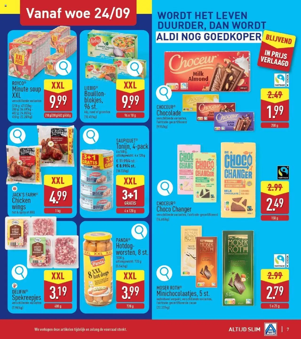  | Pagina: 7 | Producten: Hotdog, Groenten, Chocolade