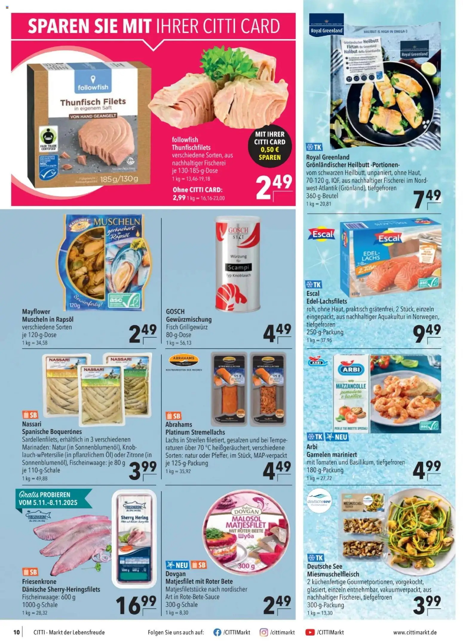 CITTI tilbudsavis – gyldig fra 05.11.2025 | Side: 10 | Produkter: Øl, Is