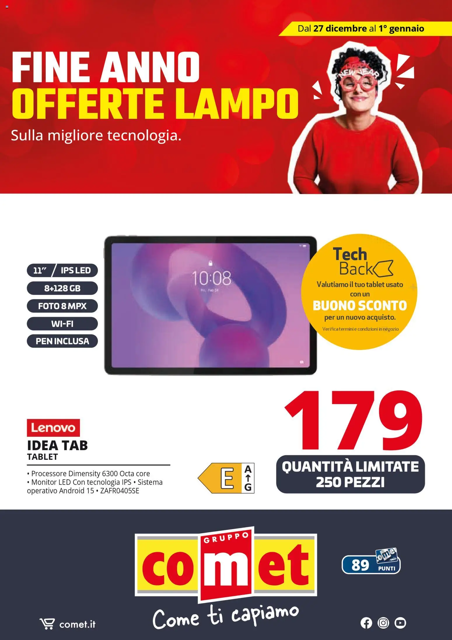 Volantino Comet del 27.12.2025 | Pagina: 20 | Prodotti: Monitor, Tablet