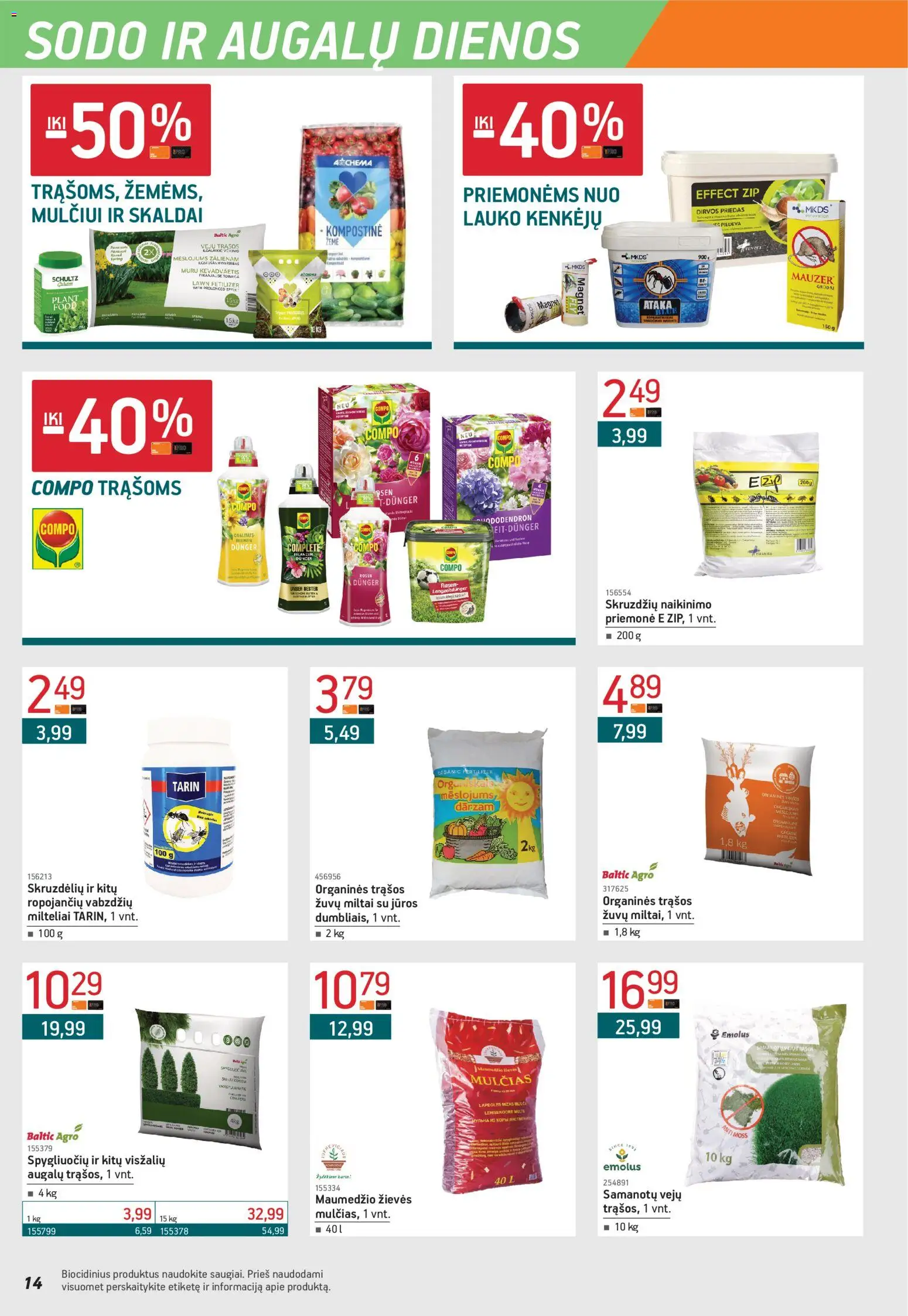 ERMITAŽAS akcijos nuo 04.05.2026 | Puslapis: 14 | Prekių: Miltai