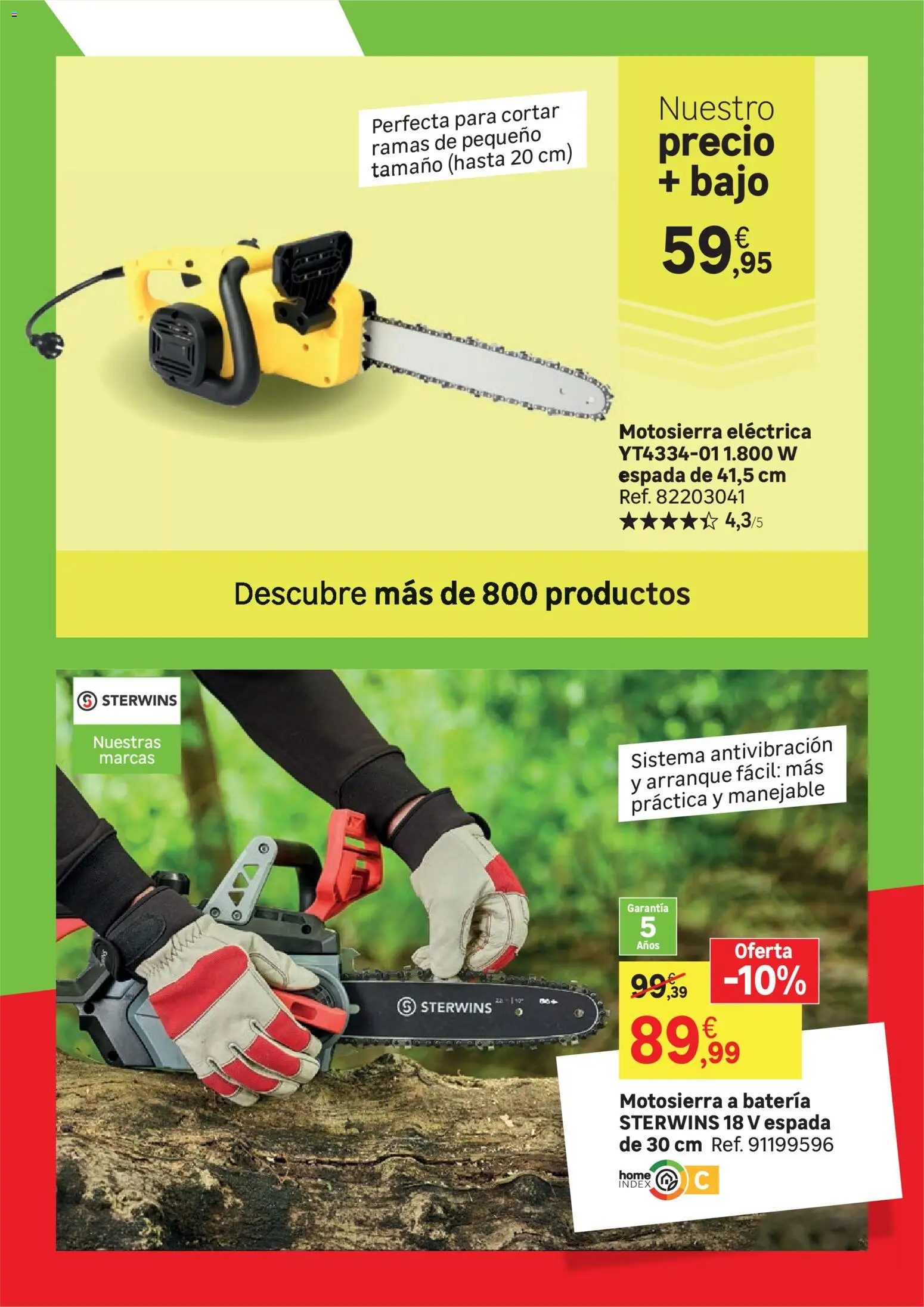 Leroy Merlin catálogo │ válido desde el 03.02.2026 | Página: 82 | Productos: Motosierra, Batería