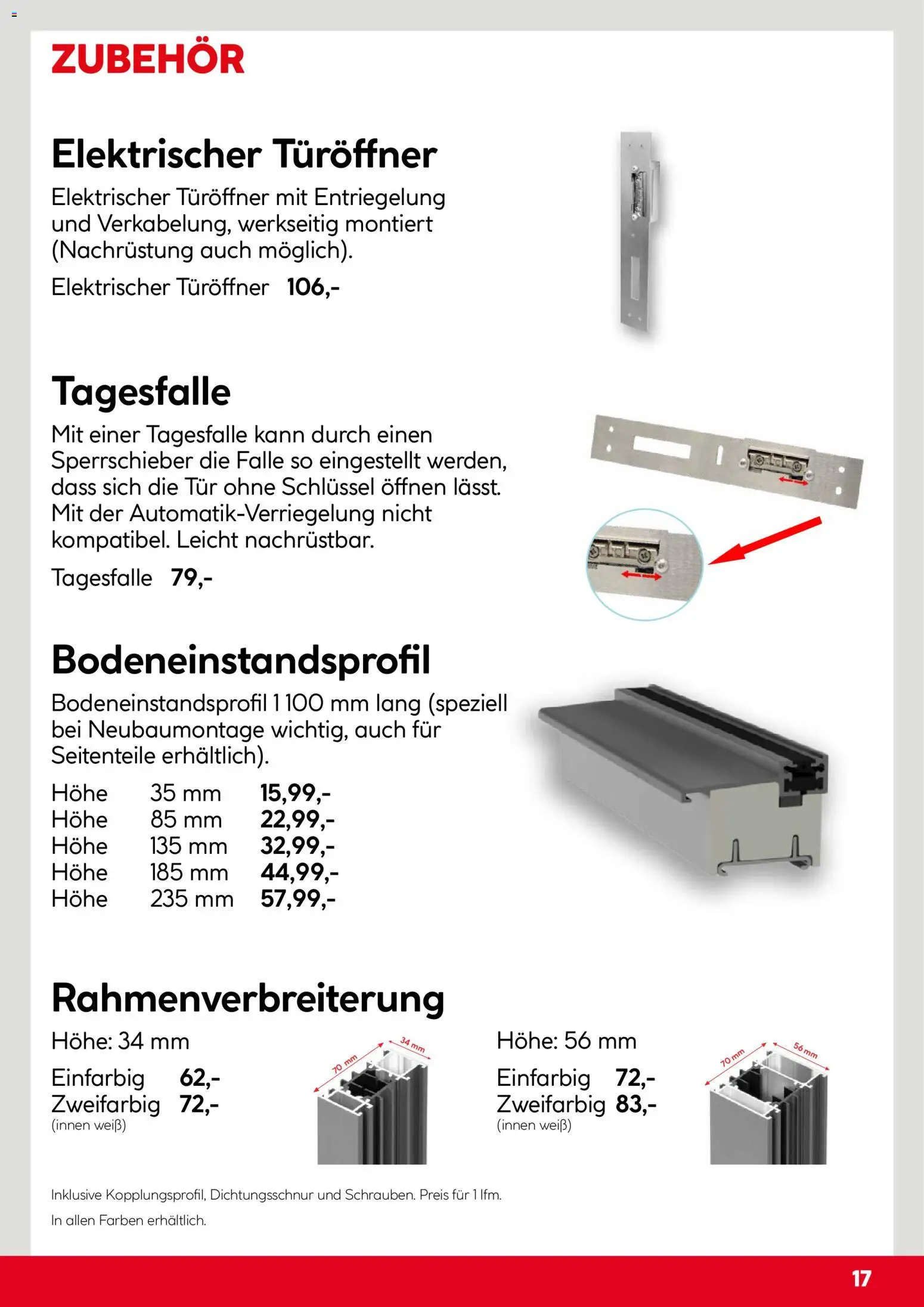 Hellweg Splendoor Innentüren Katalog – gültig ab 05.12.2025 | Seite: 17 | Produkte: Tür