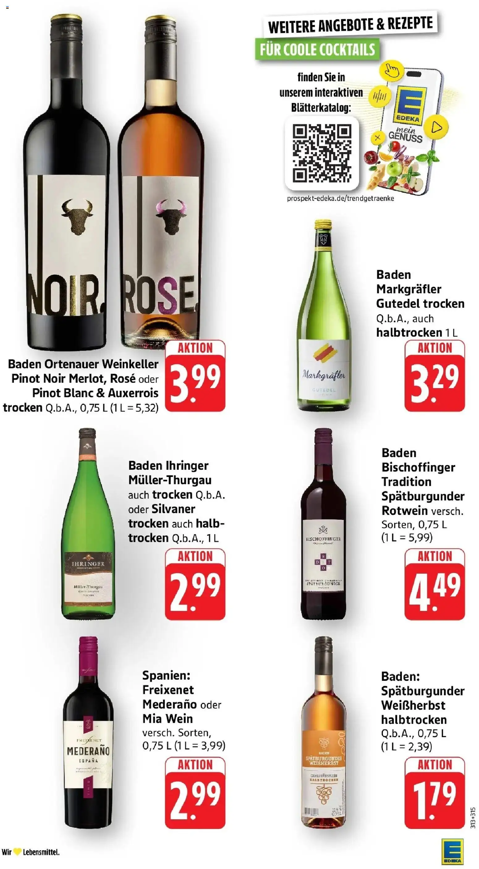 Edeka prospekt Freiburg	 – gültig ab 19.04.2026 | Seite: 38 | Produkte: Freixenet, Rotwein, Freixenet mederano, Wein