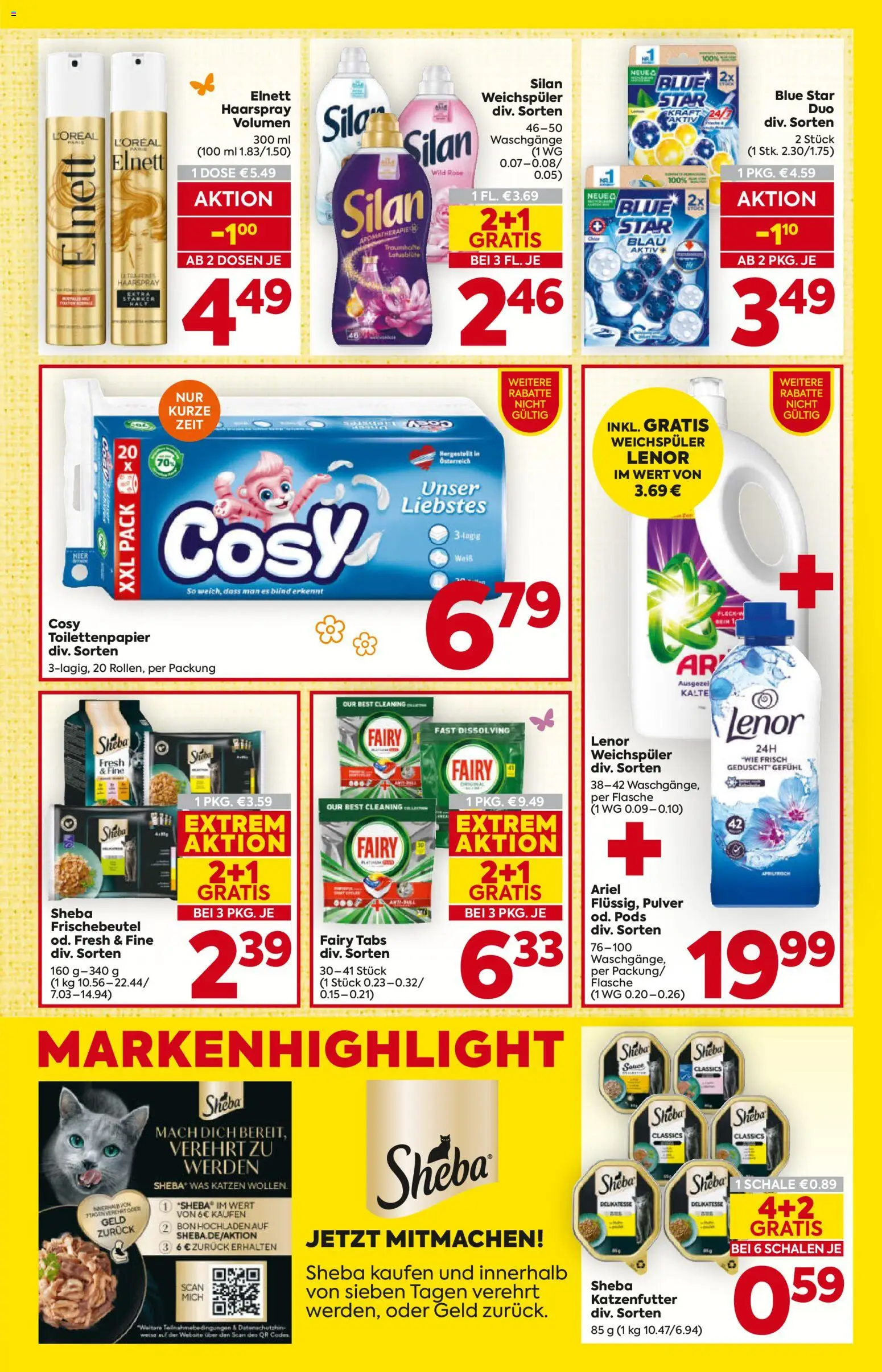 Billa - Flugblatt gültig ab 19.03.2026 | Seite: 19 | Produkte: Haarspray, Weichspüler