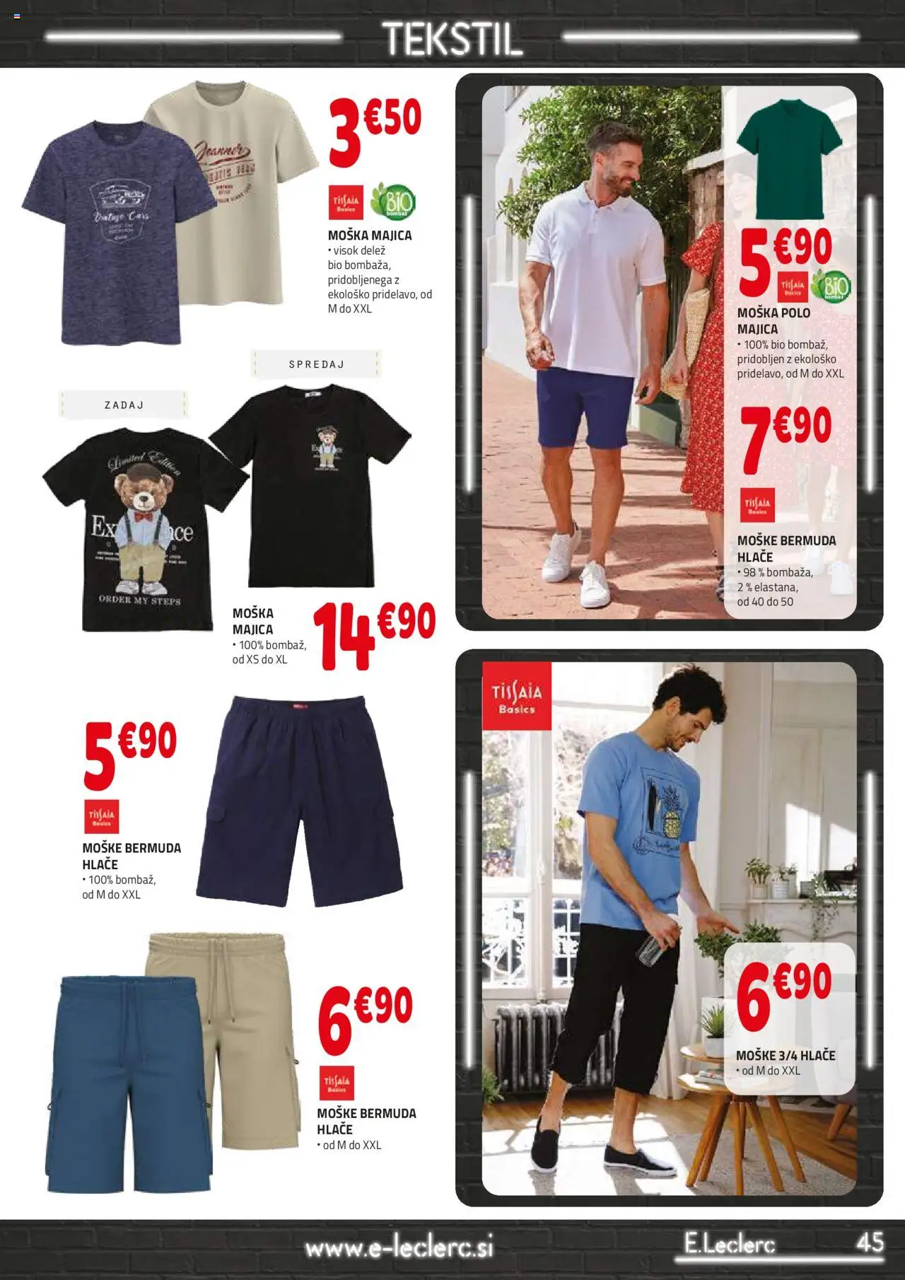 E.leclerc katalog │ velja od 20.08.2025 | Stran: 45 | Izdelki: Majica, Hlace