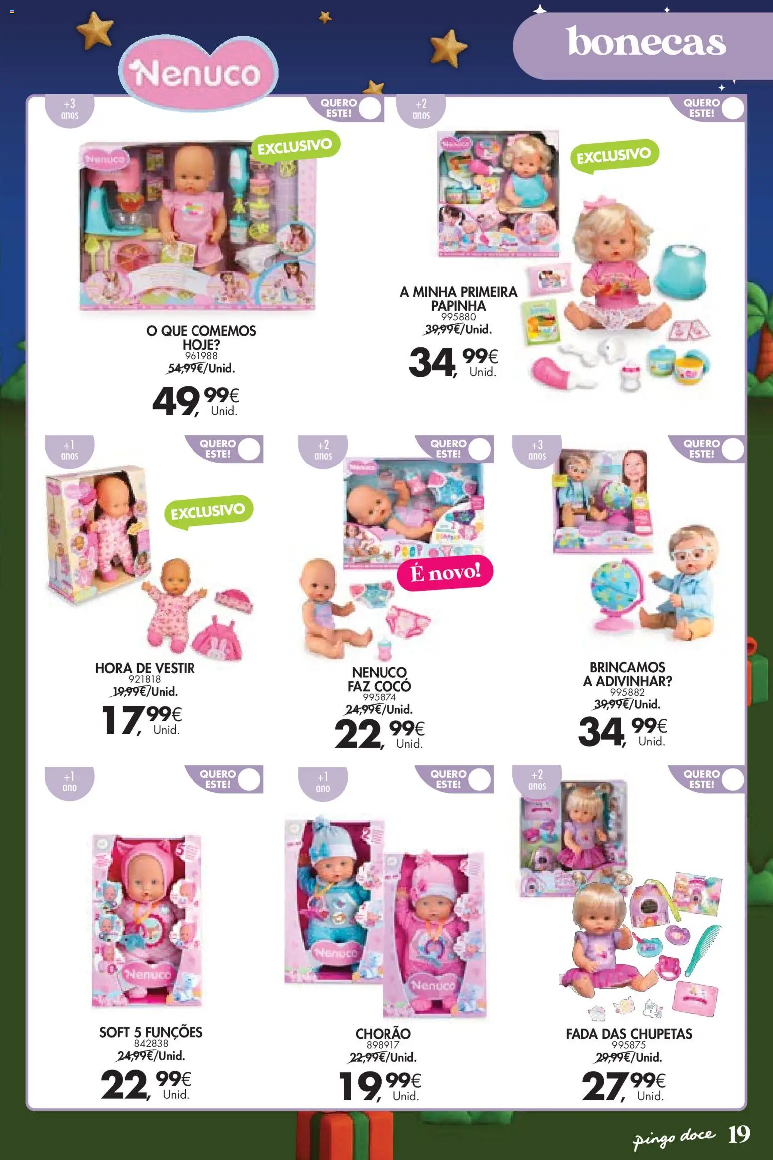 Pingo Doce  Brinquedos Natal Lojas Hipers │ válido de 18.11.2025 | Página: 19