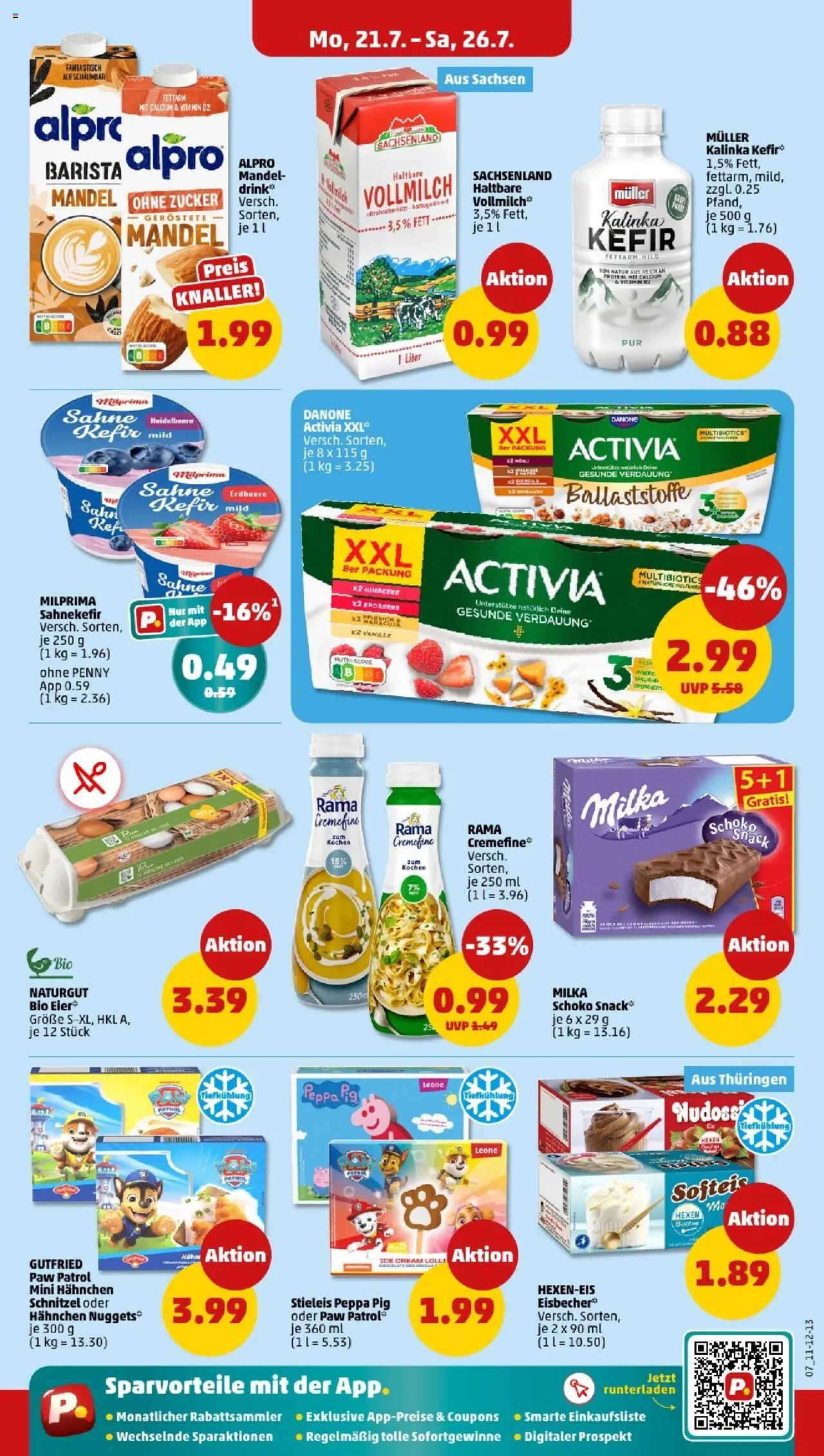 Penny - Mecklenburg-Vorpommern - gültig ab dem 21.07.2025 | Seite: 7 | Produkte: Activia, Hahnchen, Rama, Schnitzel