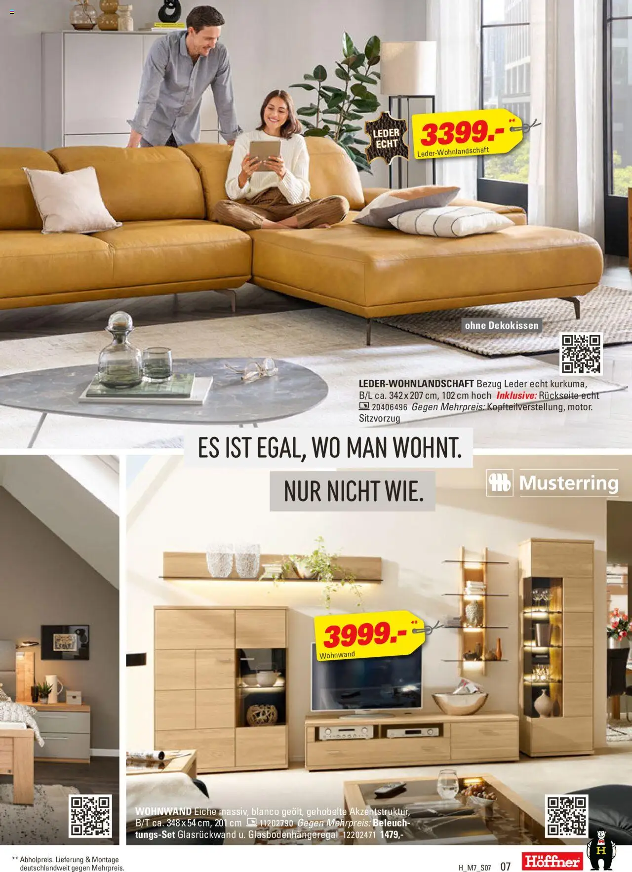 Höffner Prospekt 	 – gültig ab 15.10.2025 | Seite: 7 | Produkte: Wohnwand