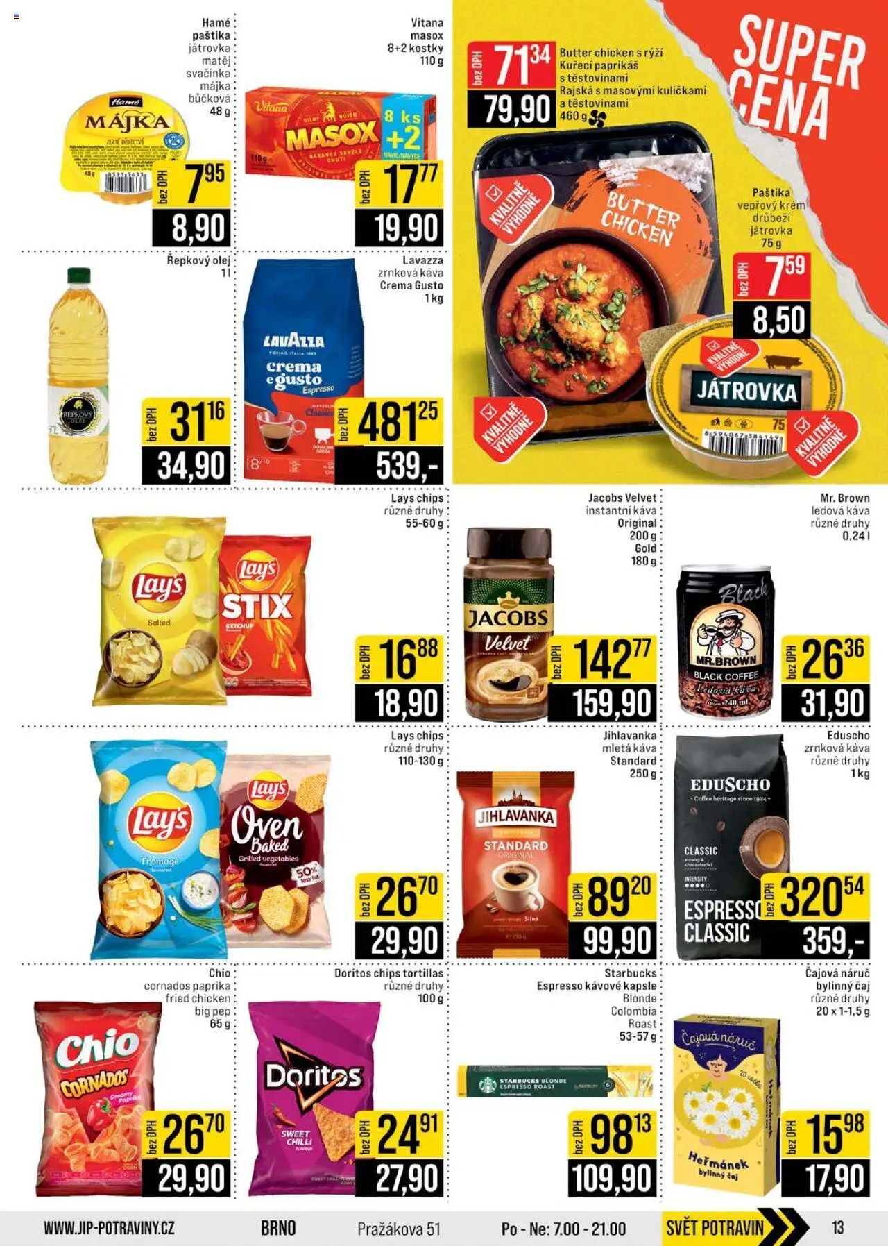 Jip leták - Cash & Carry od 17.09.2025 | Strana: 13 | Produkty: Kapsle, Krém, Zrnková káva, Kostky