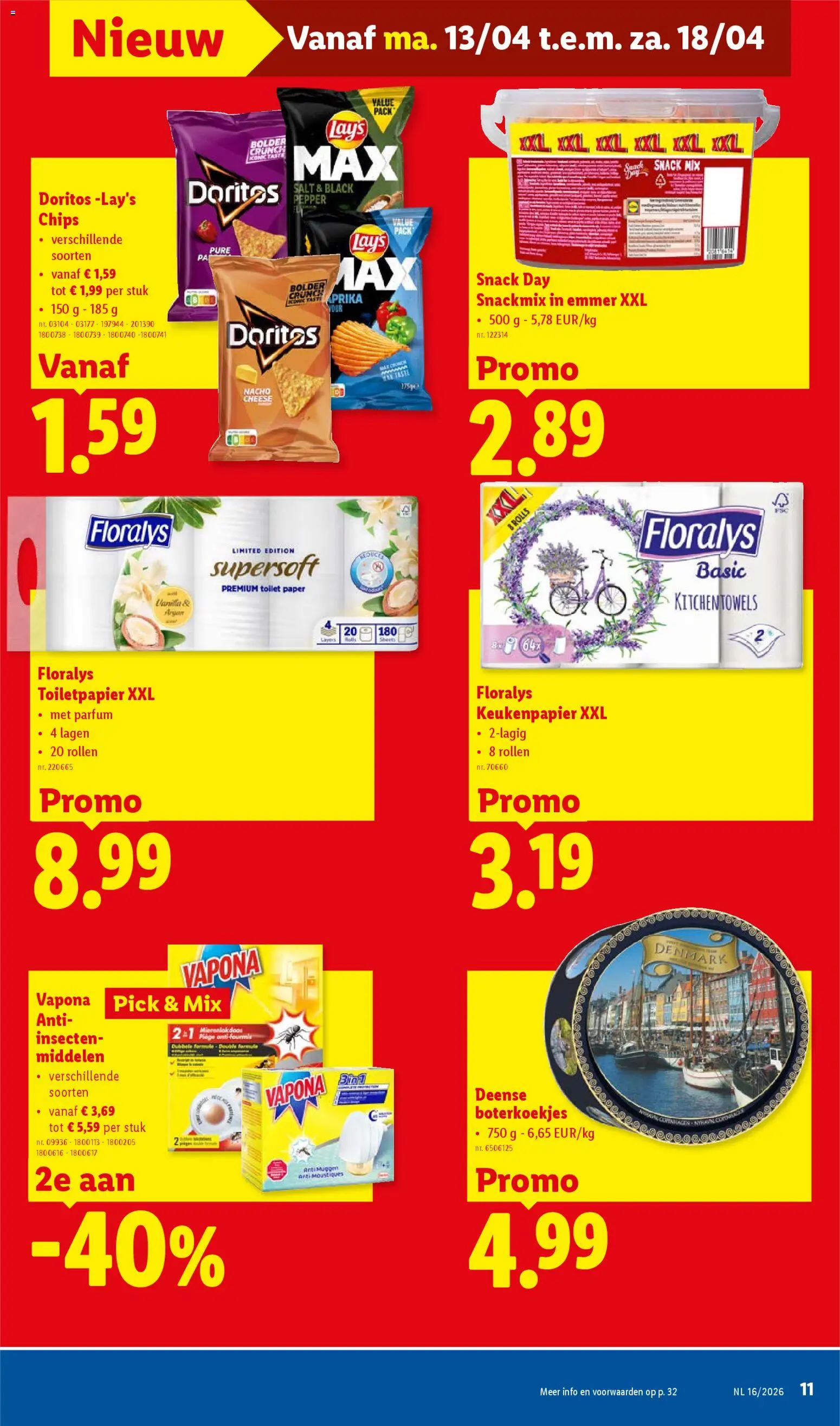 {H1} | Pagina: 11 | Producten: Chips, Doritos, Toilet, Keukenpapier