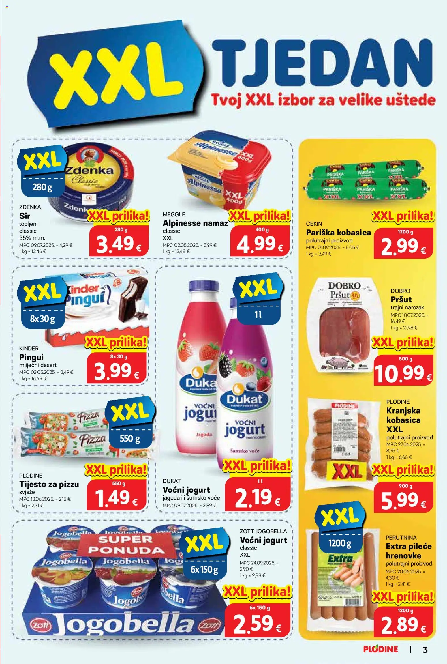 Plodine katalog | vrijedi od 12.11.2025 | Stranica: 3 | Proizvodi: Šumsko voće, Pizza, Pršut, Narezak