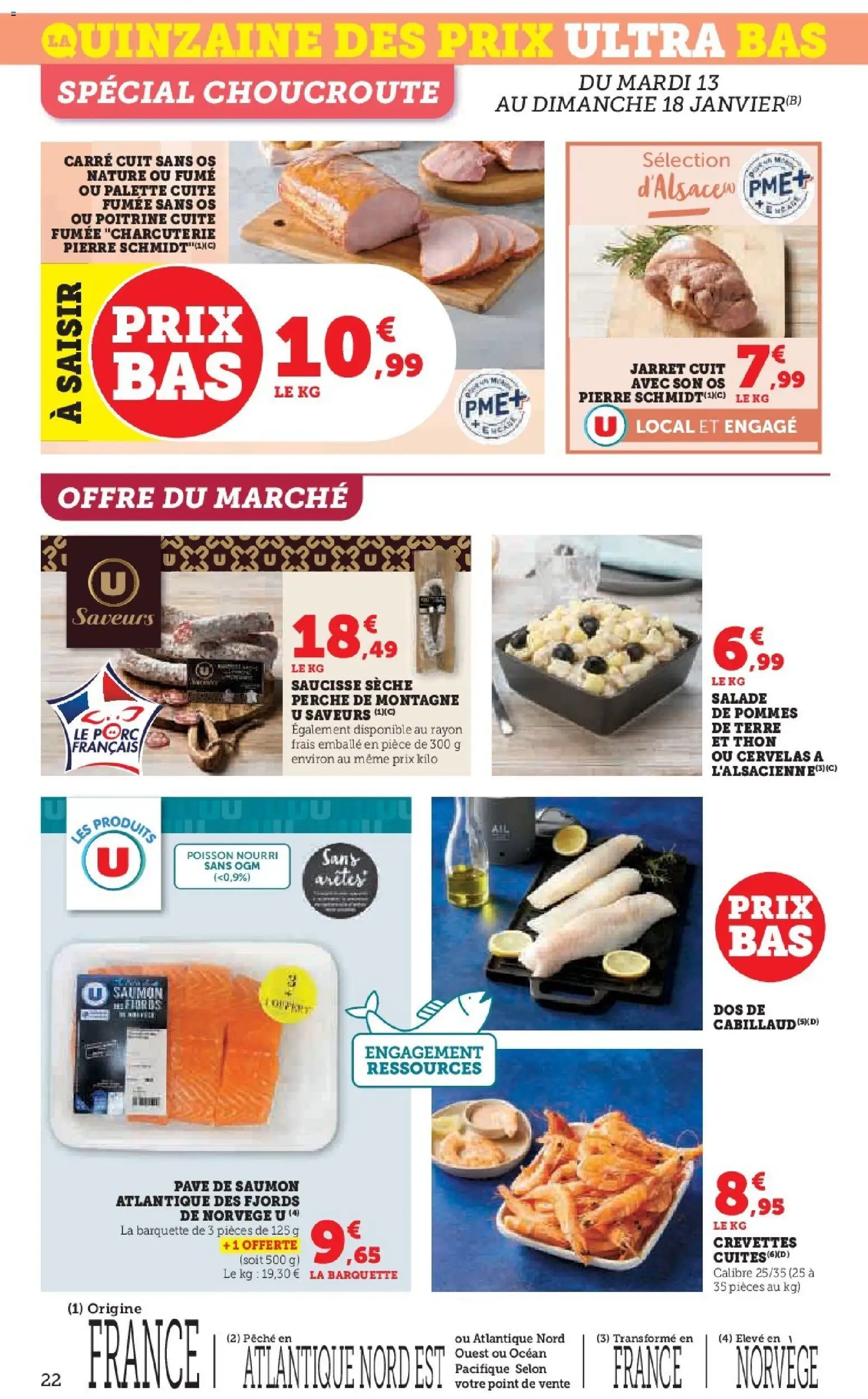 {H1} | Page: 22 | Produits: Salade, Crevettes, Porc, Pommes